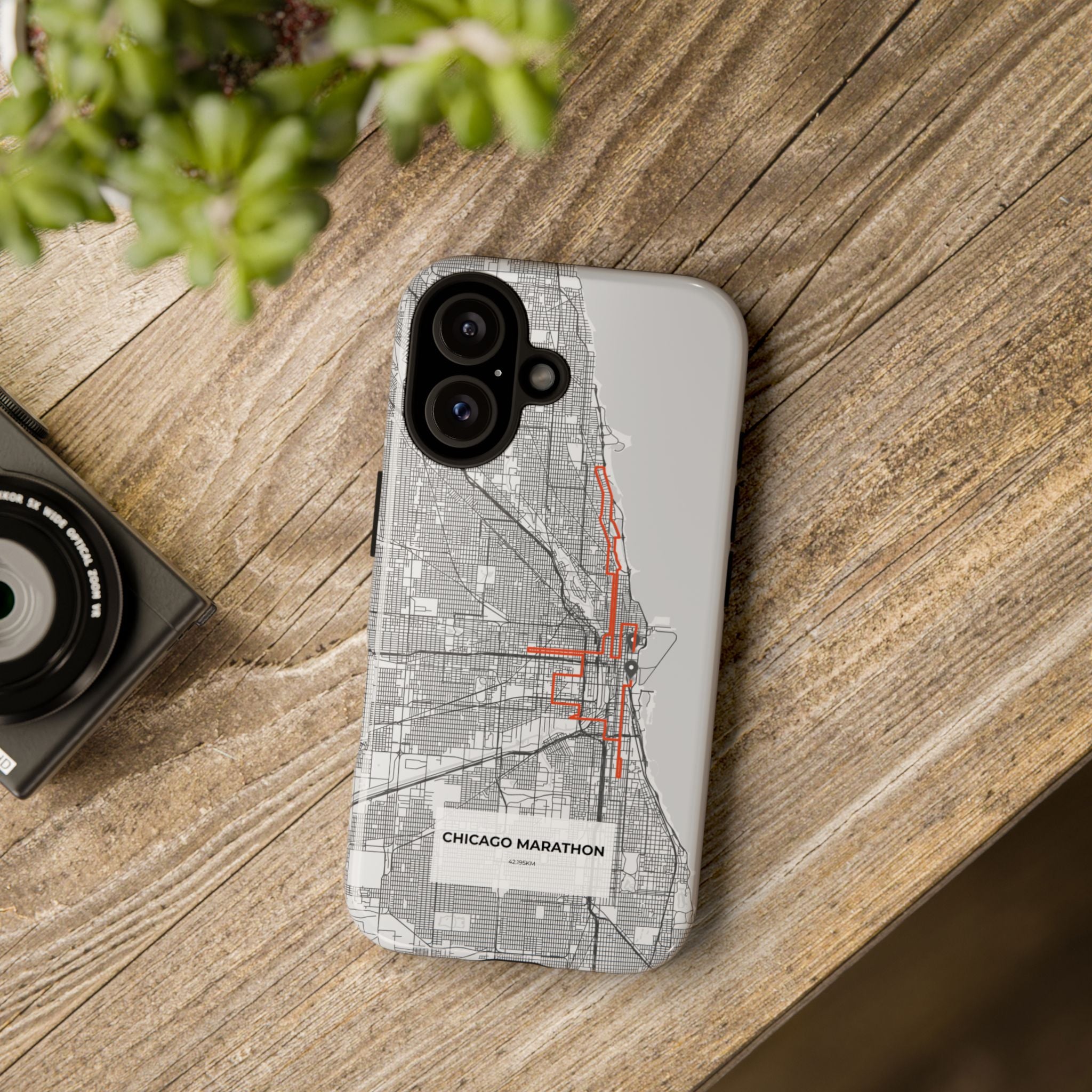 Chicago Marathon Route Tough Phone Case