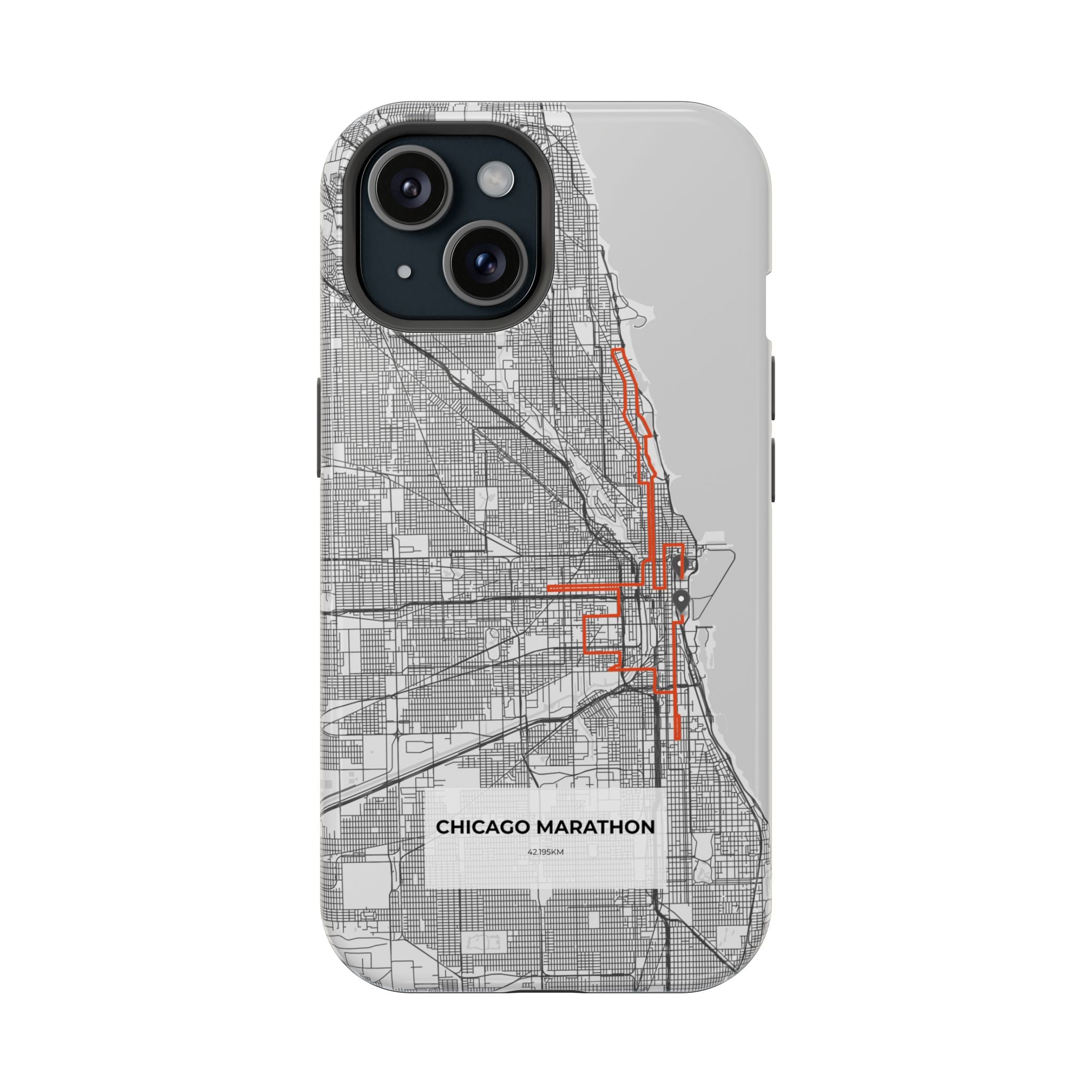 Chicago Marathon Route Magnetic Impact-Resistant Phone Case