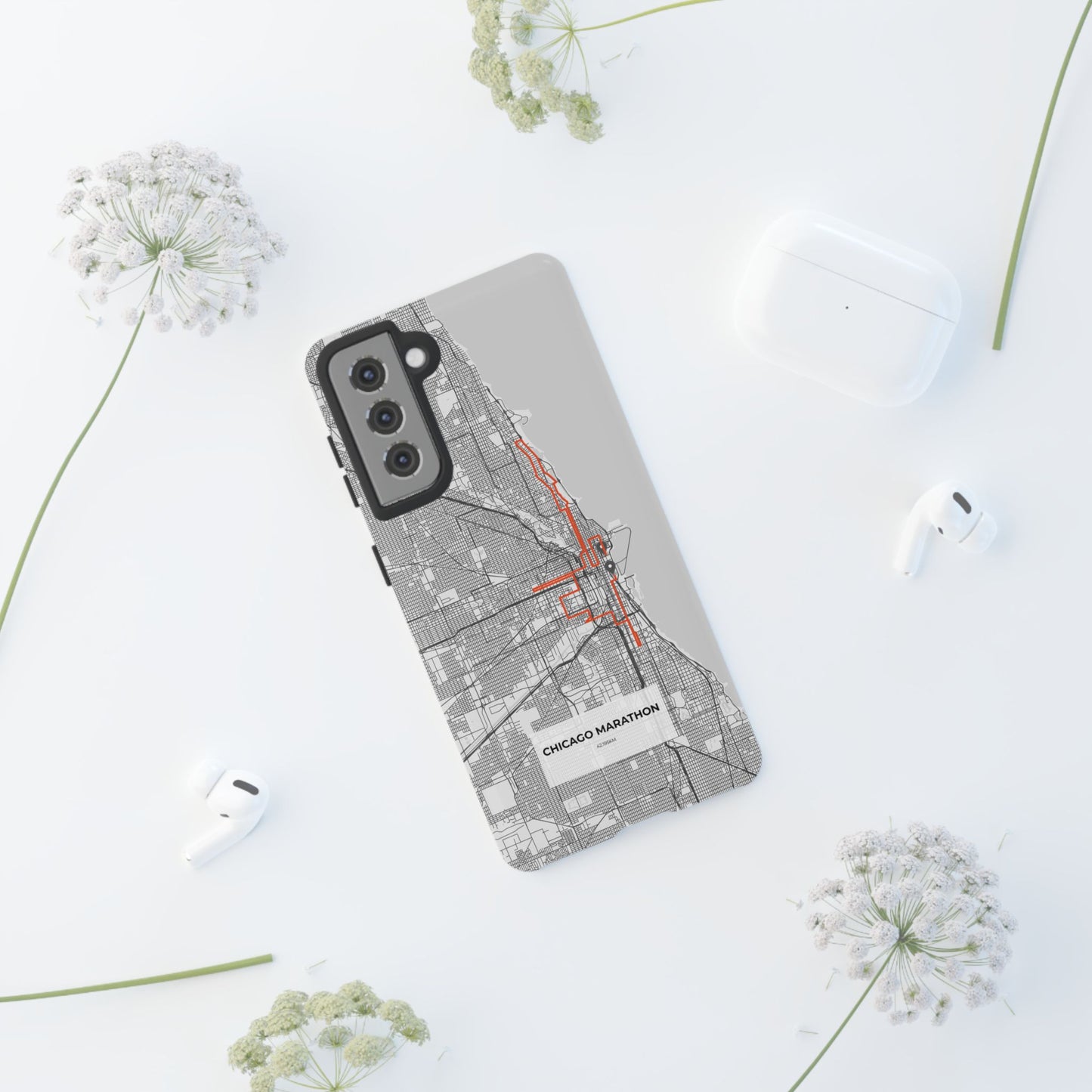 Chicago Marathon Route Tough Phone Case