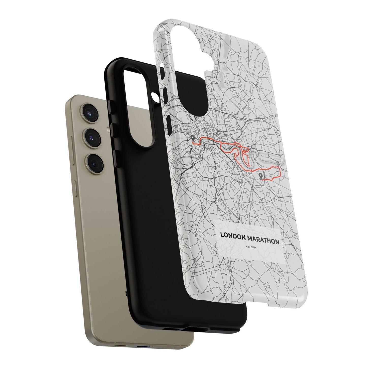 London Marathon Route Tough Phone Case
