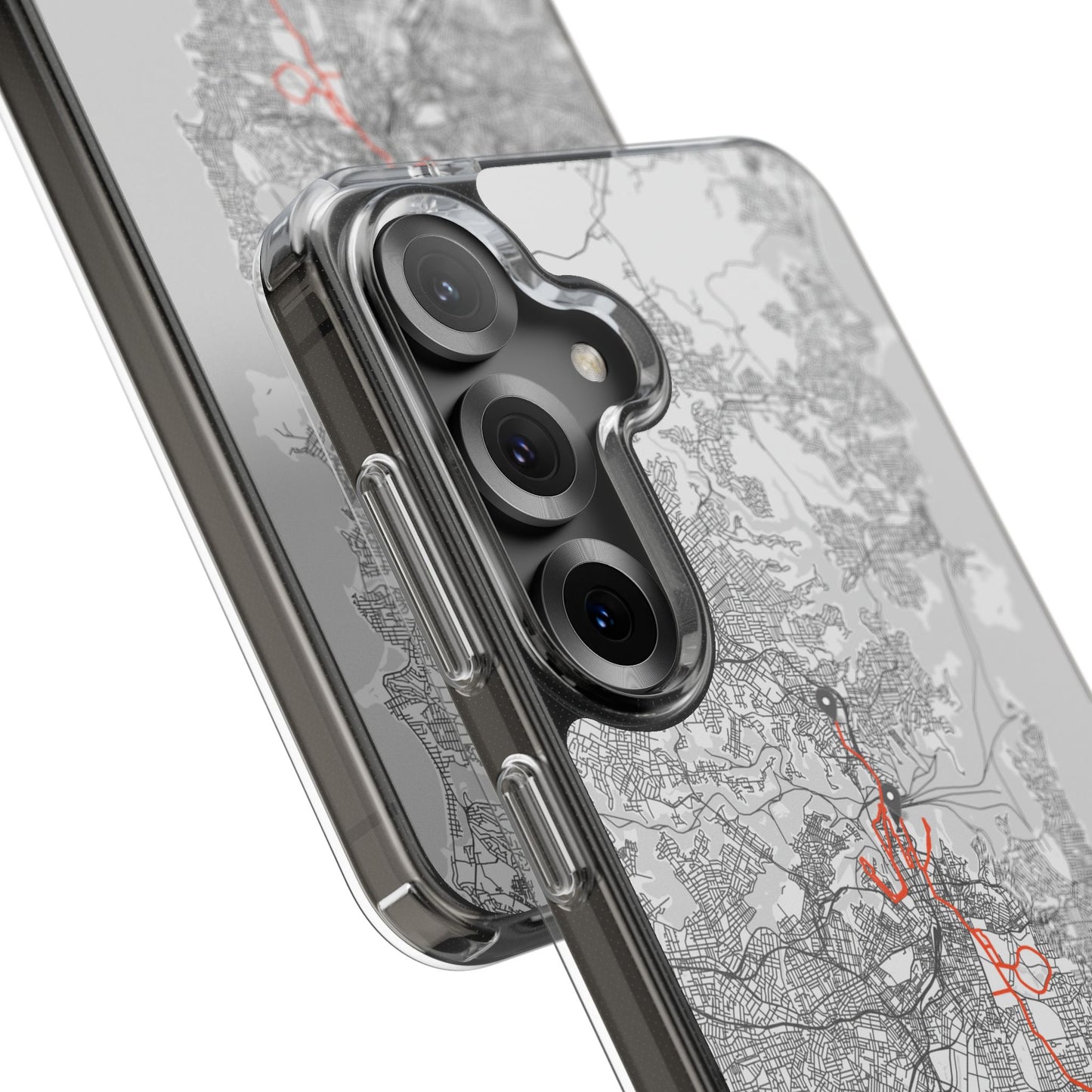 Sydney Marathon Route Clear Impact-Resistant Phone Case