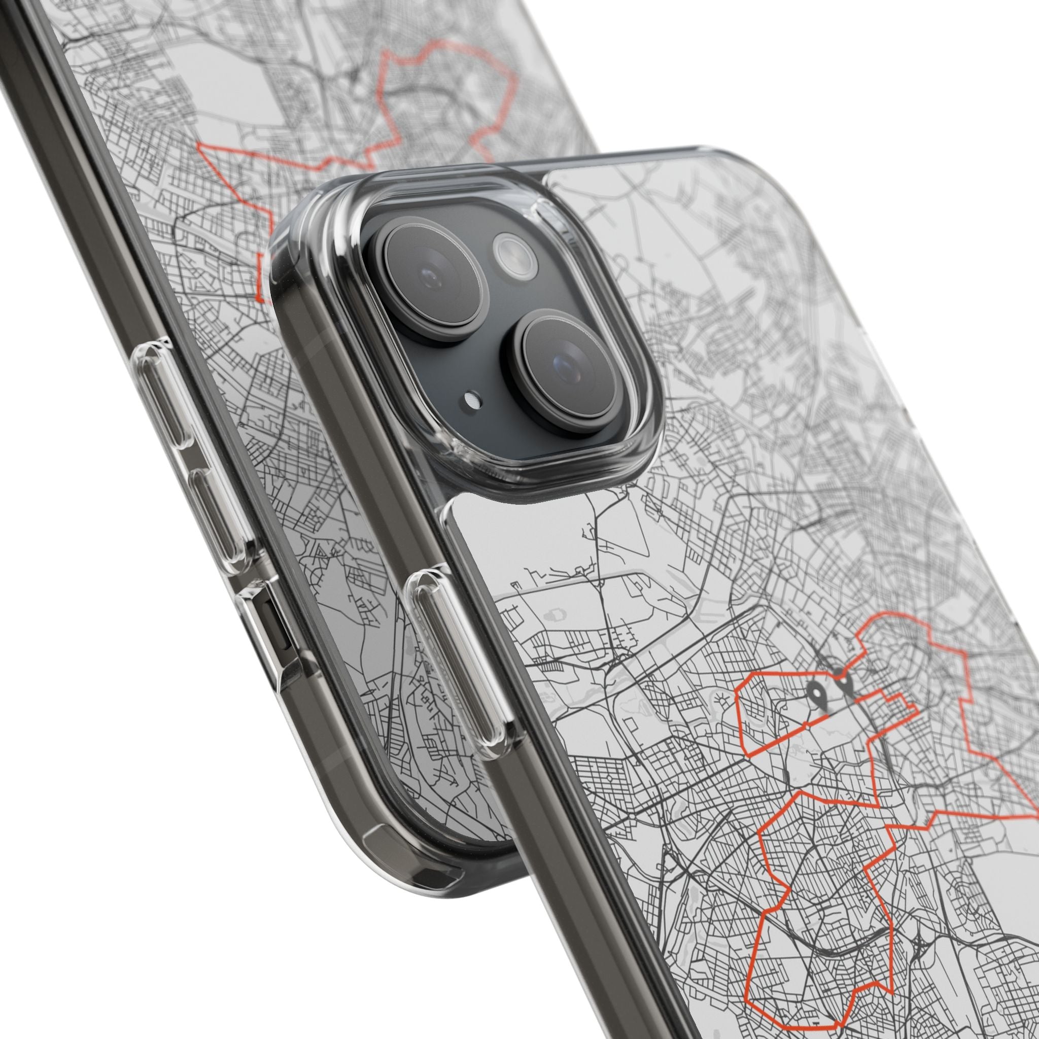Berlin Marathon Route Clear Impact-Resistant Phone Case