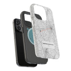 Boston Marathon Route Magnetic Impact-Resistant Phone Case