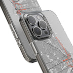 Chicago Marathon Route Clear Impact-Resistant Phone Case