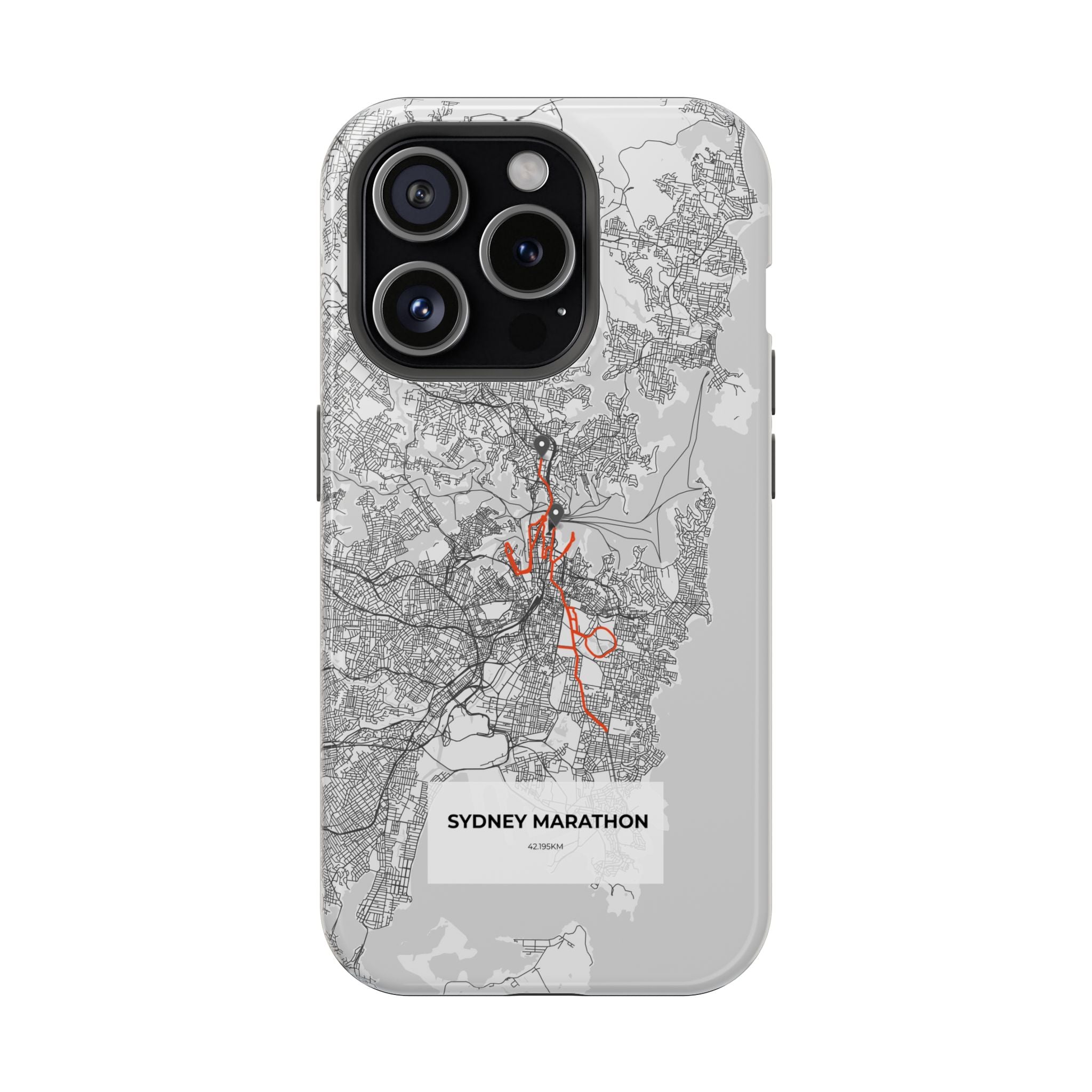 Sydney Marathon Route Magnetic Impact-Resistant Phone Case