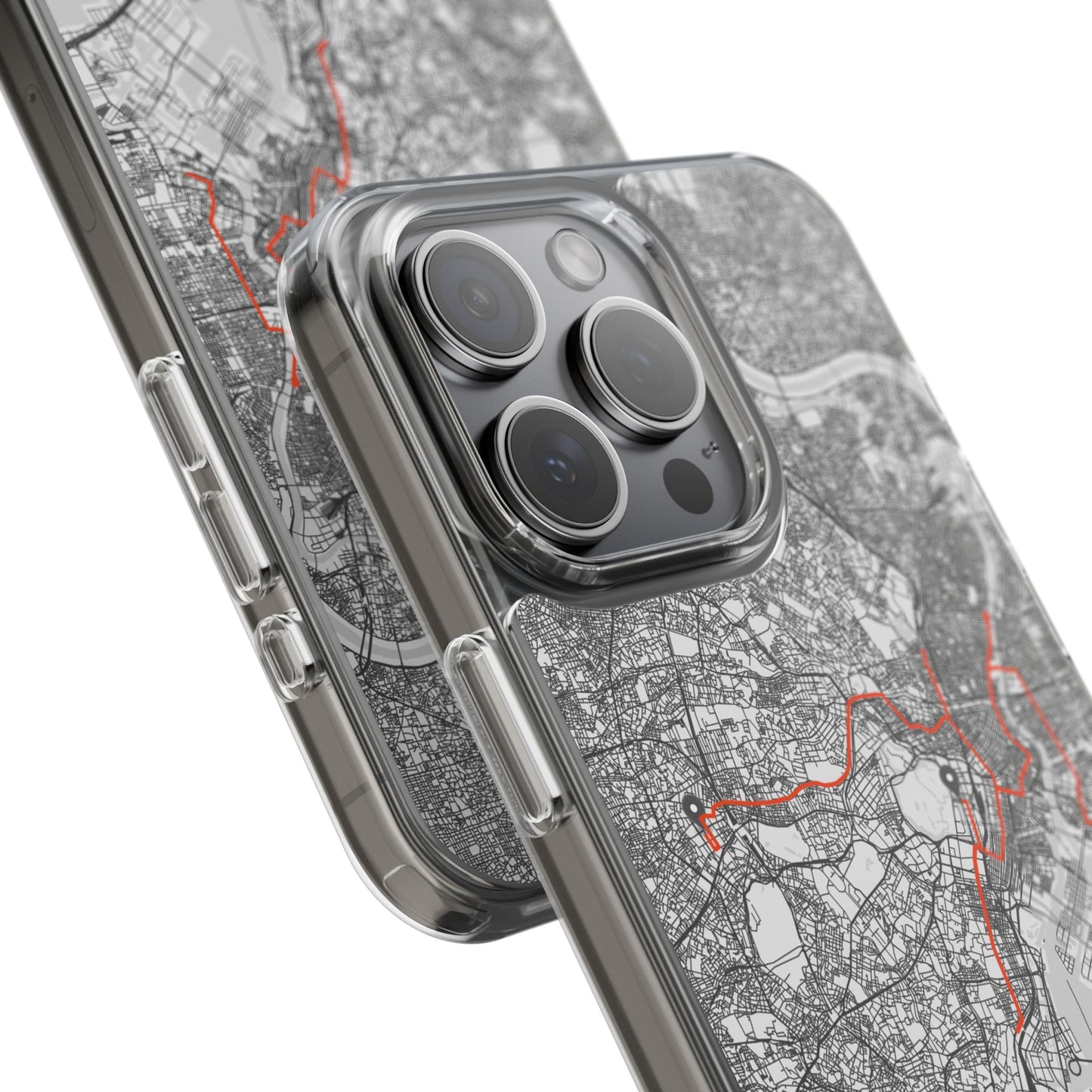 Tokyo Marathon Route Clear Impact-Resistant Phone Case