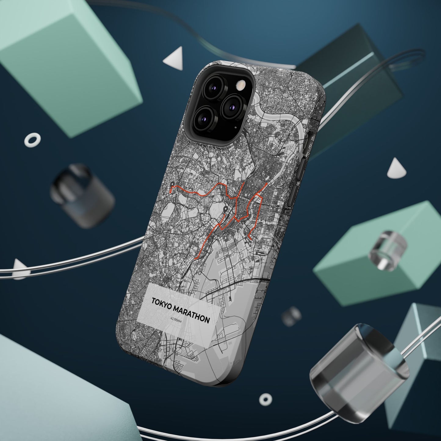 Tokyo Marathon Route Magnetic Impact-Resistant Phone Case