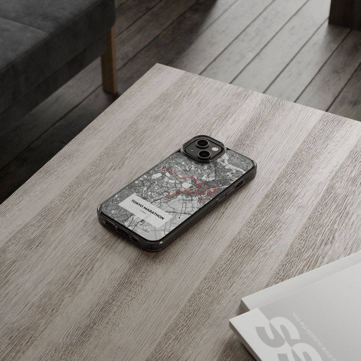 Tokyo Marathon Route Clear Impact-Resistant Phone Case