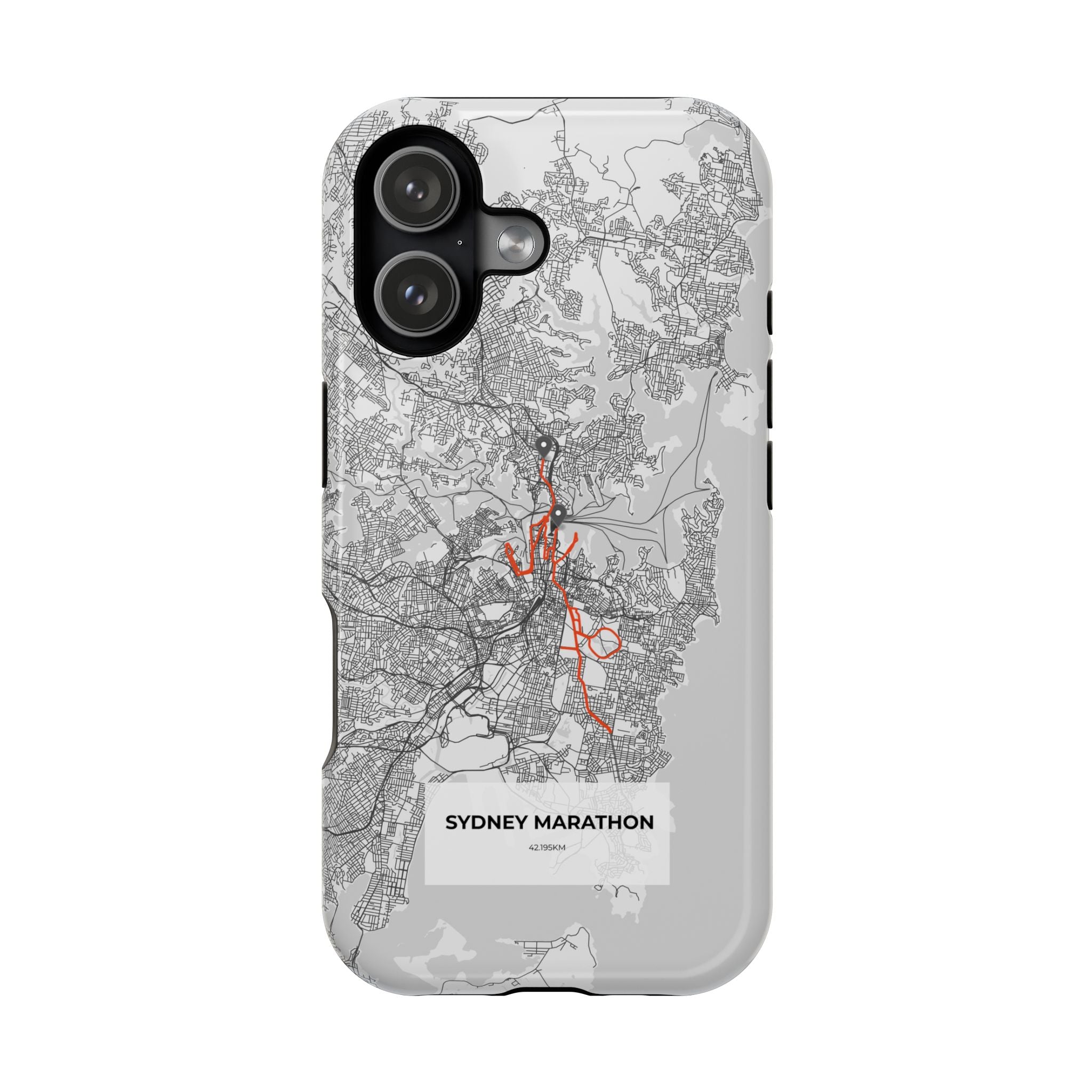 Sydney Marathon Route Magnetic Impact-Resistant Phone Case