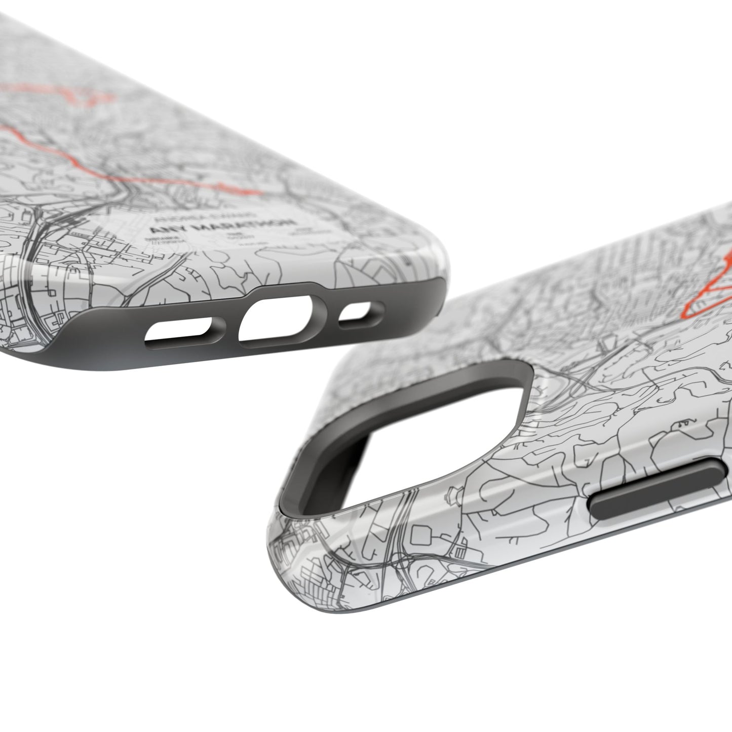 Customized Marathon Route Magnetic Impact-Resistant Phone Case