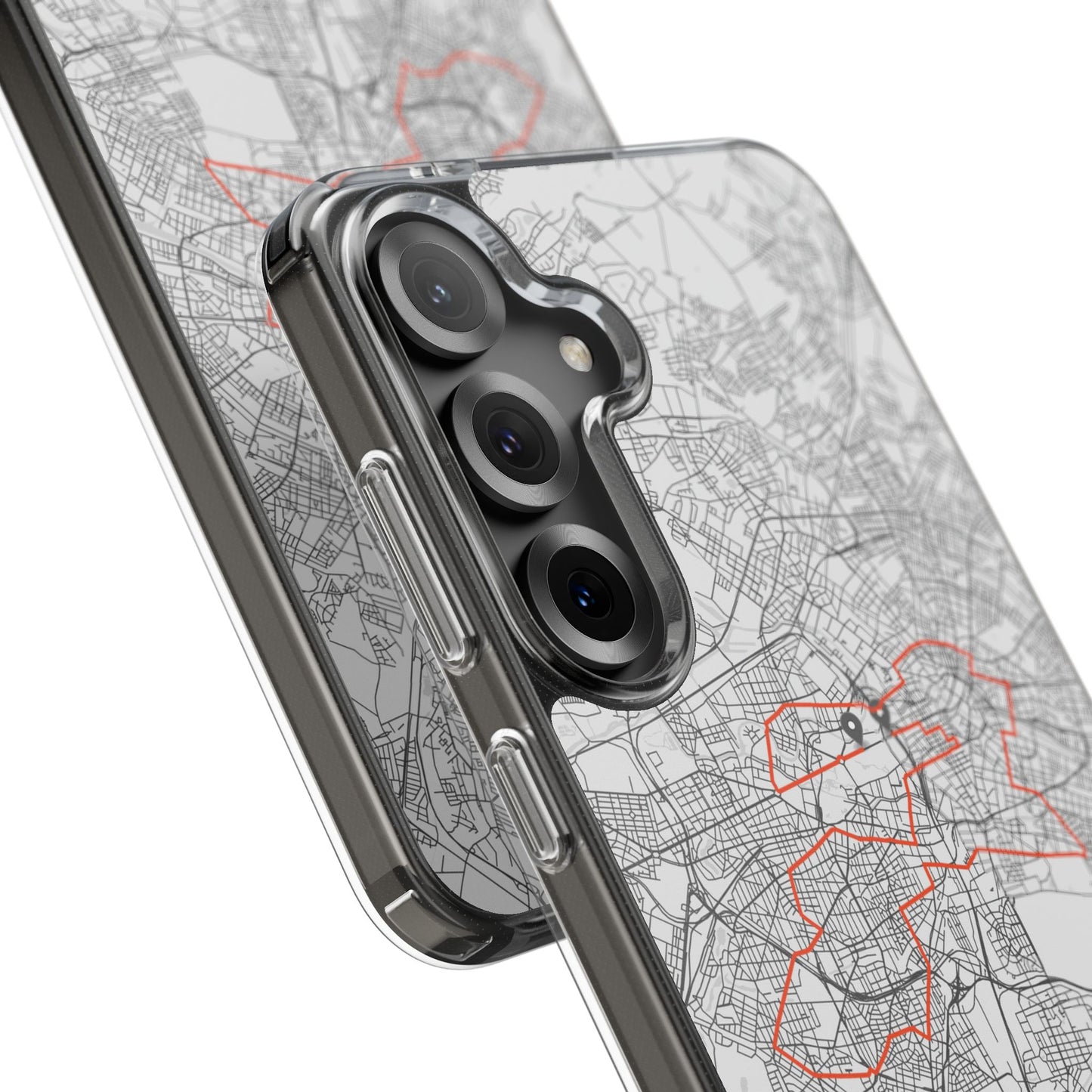 Berlin Marathon Route Clear Impact-Resistant Phone Case