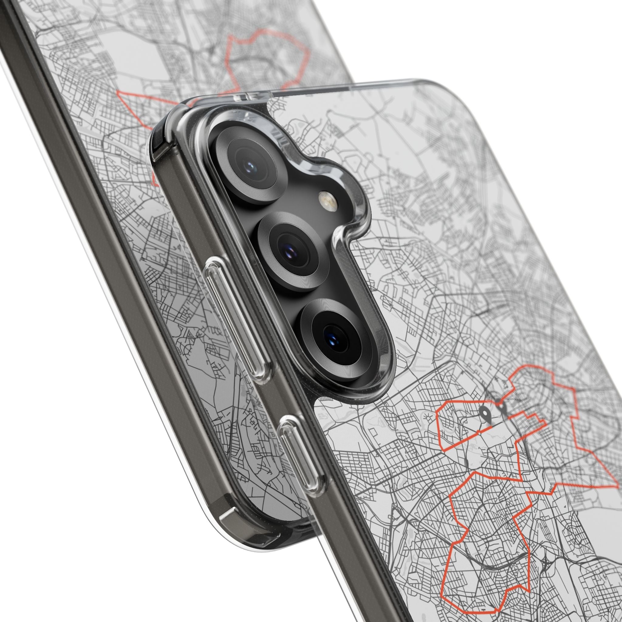 Berlin Marathon Route Clear Impact-Resistant Phone Case