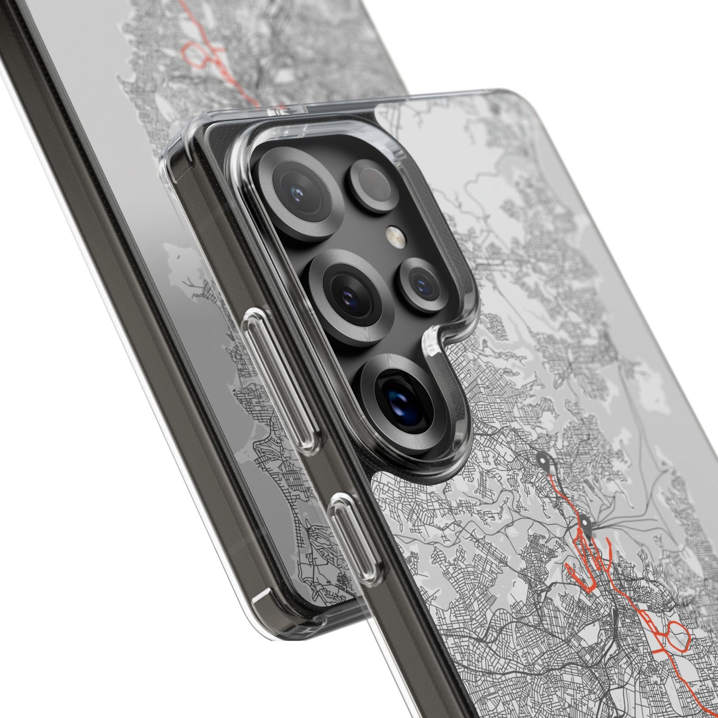 Sydney Marathon Route Clear Impact-Resistant Phone Case