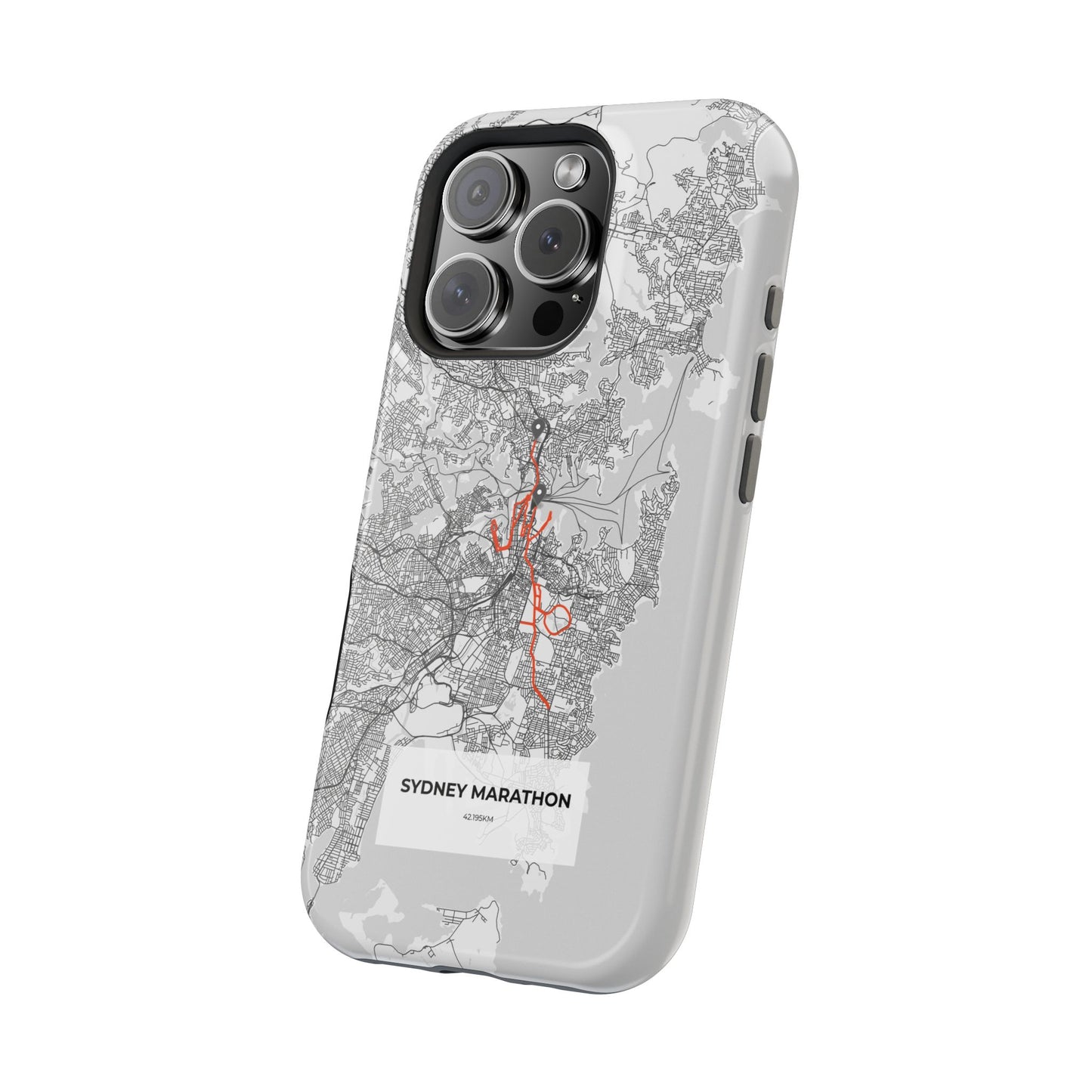 Sydney Marathon Route Magnetic Impact-Resistant Phone Case