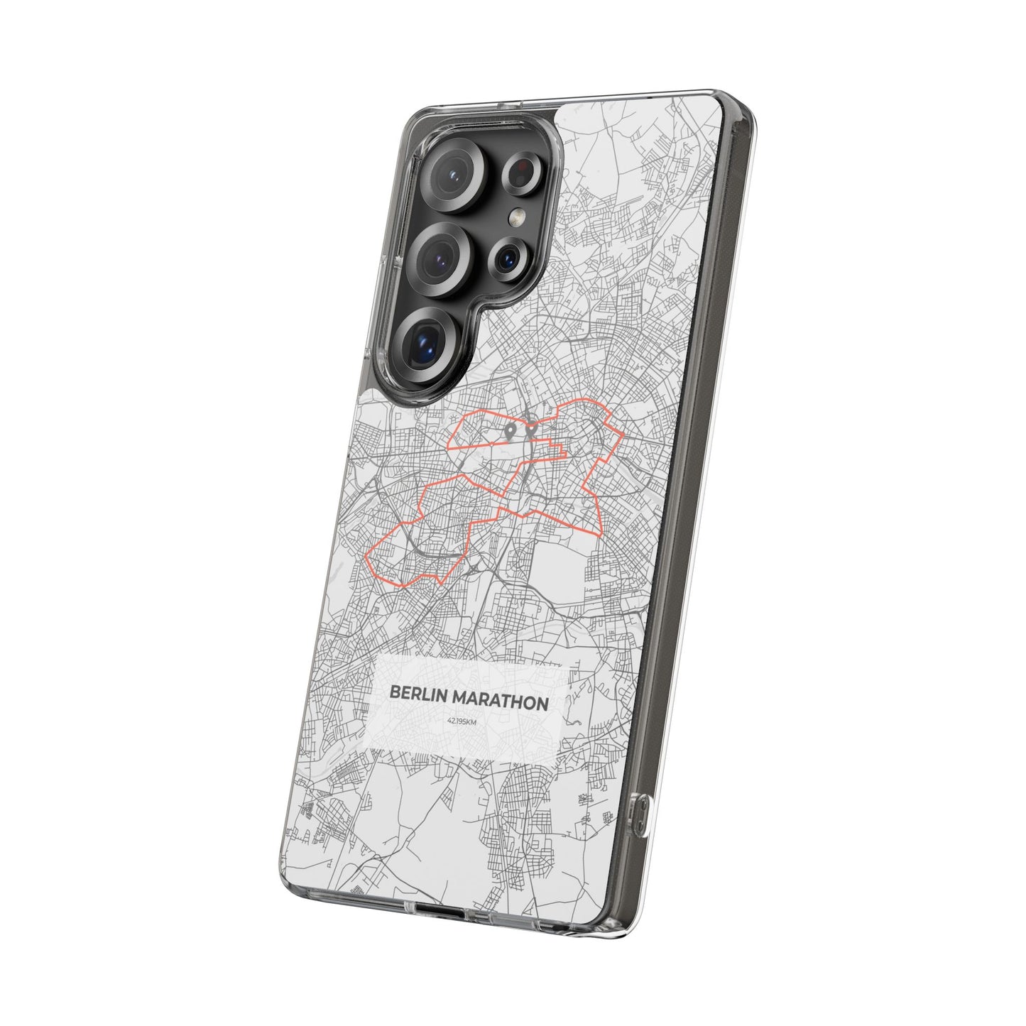 Berlin Marathon Route Clear Impact-Resistant Phone Case