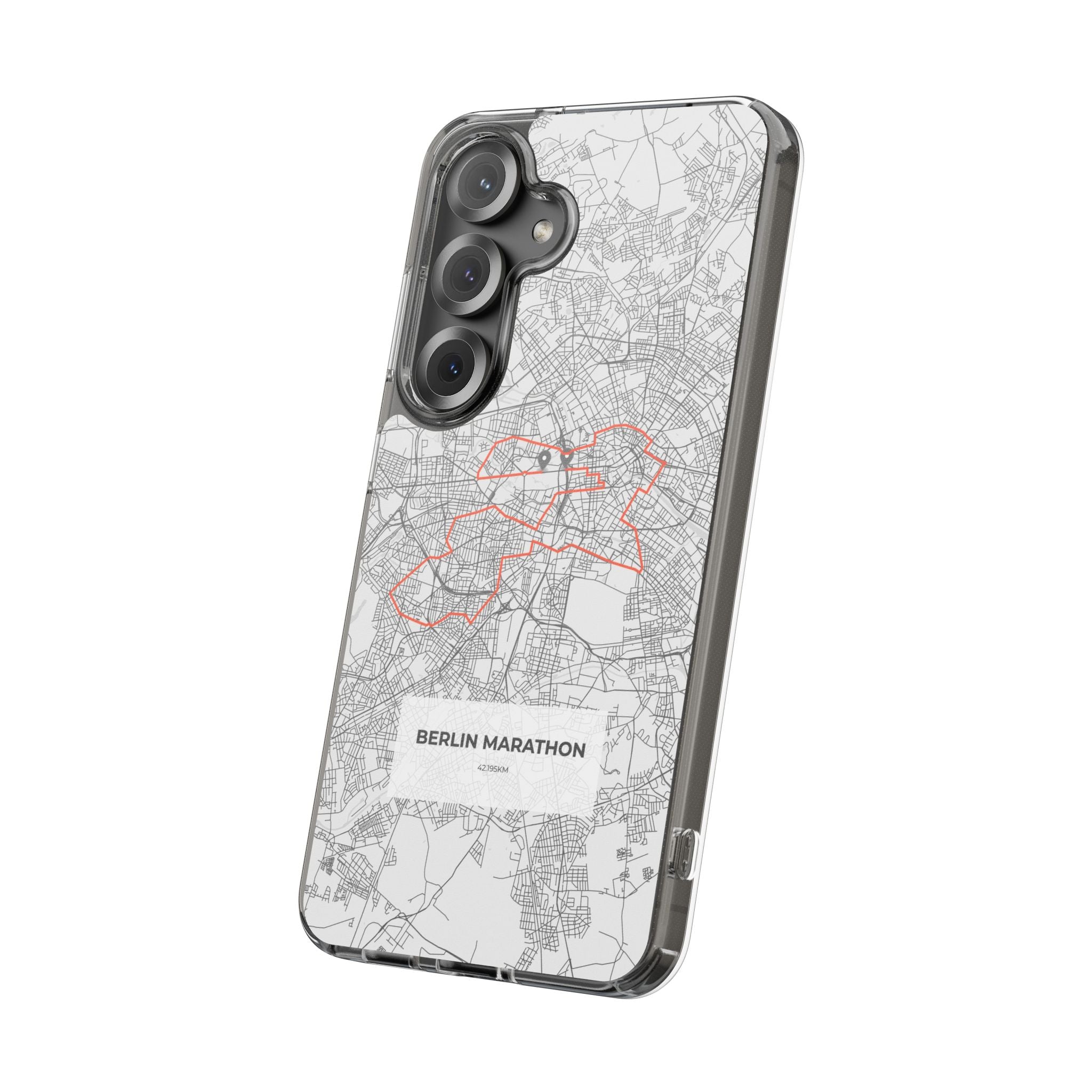 Berlin Marathon Route Clear Impact-Resistant Phone Case