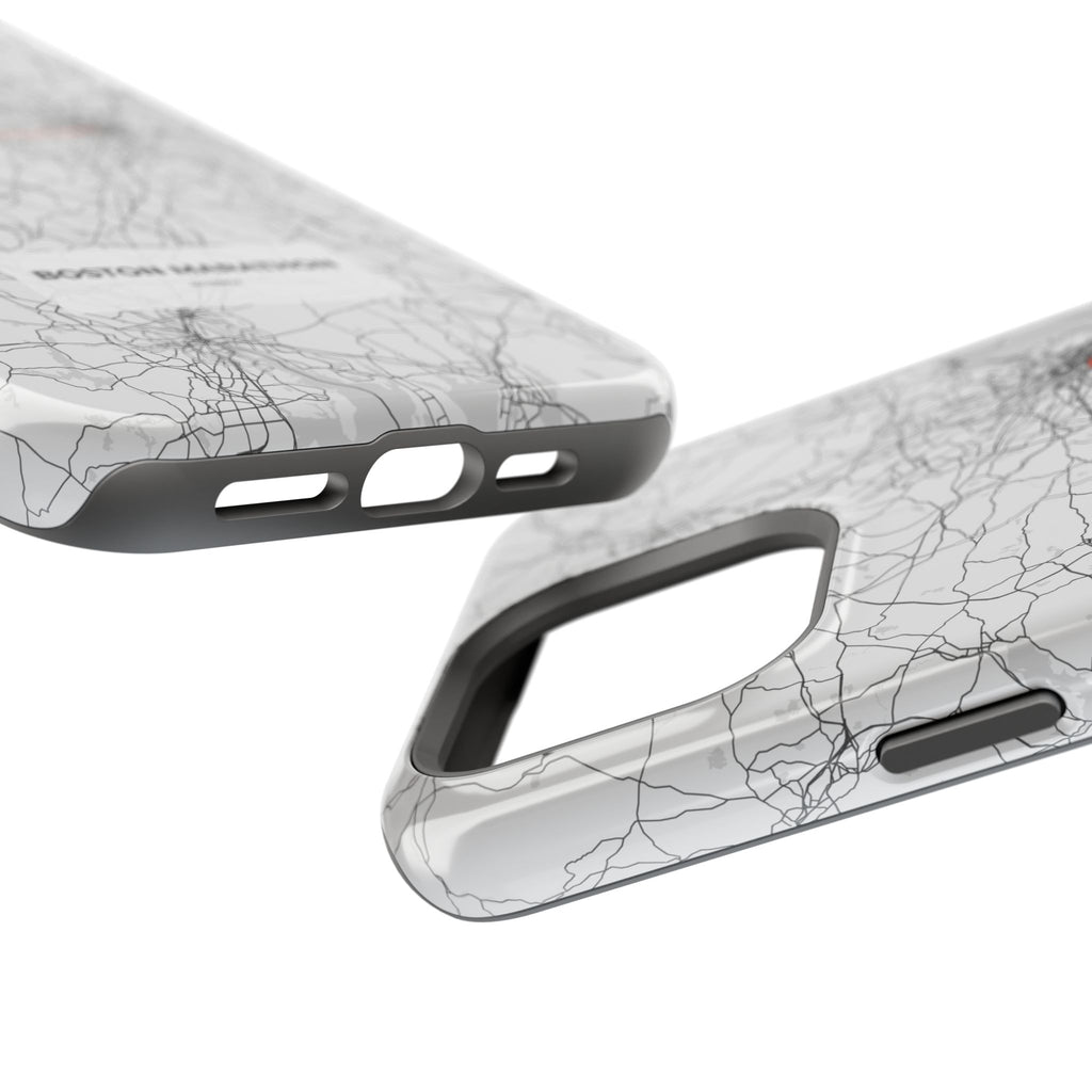 Boston Marathon Route Magnetic Impact-Resistant Phone Case