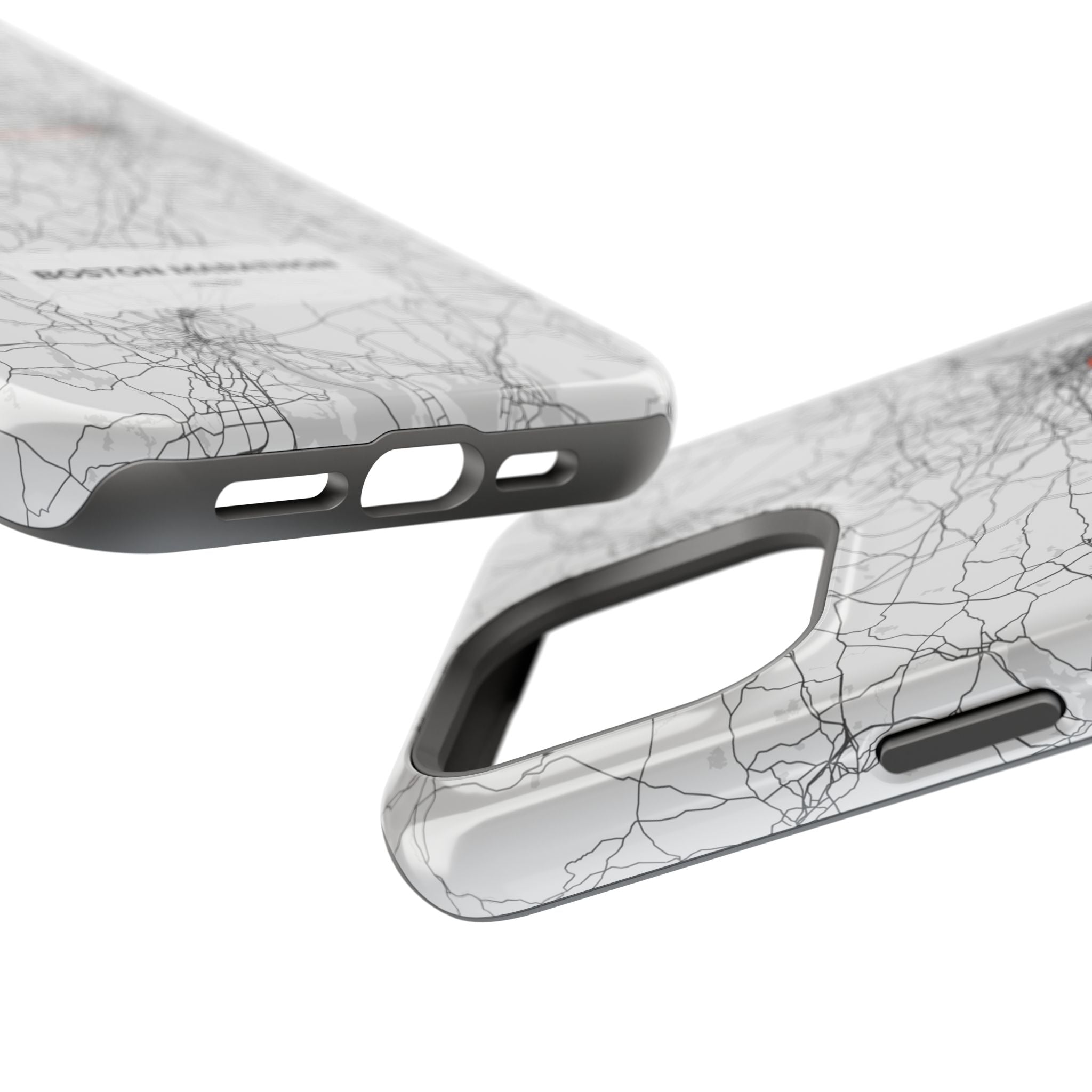Boston Marathon Route Magnetic Impact-Resistant Phone Case