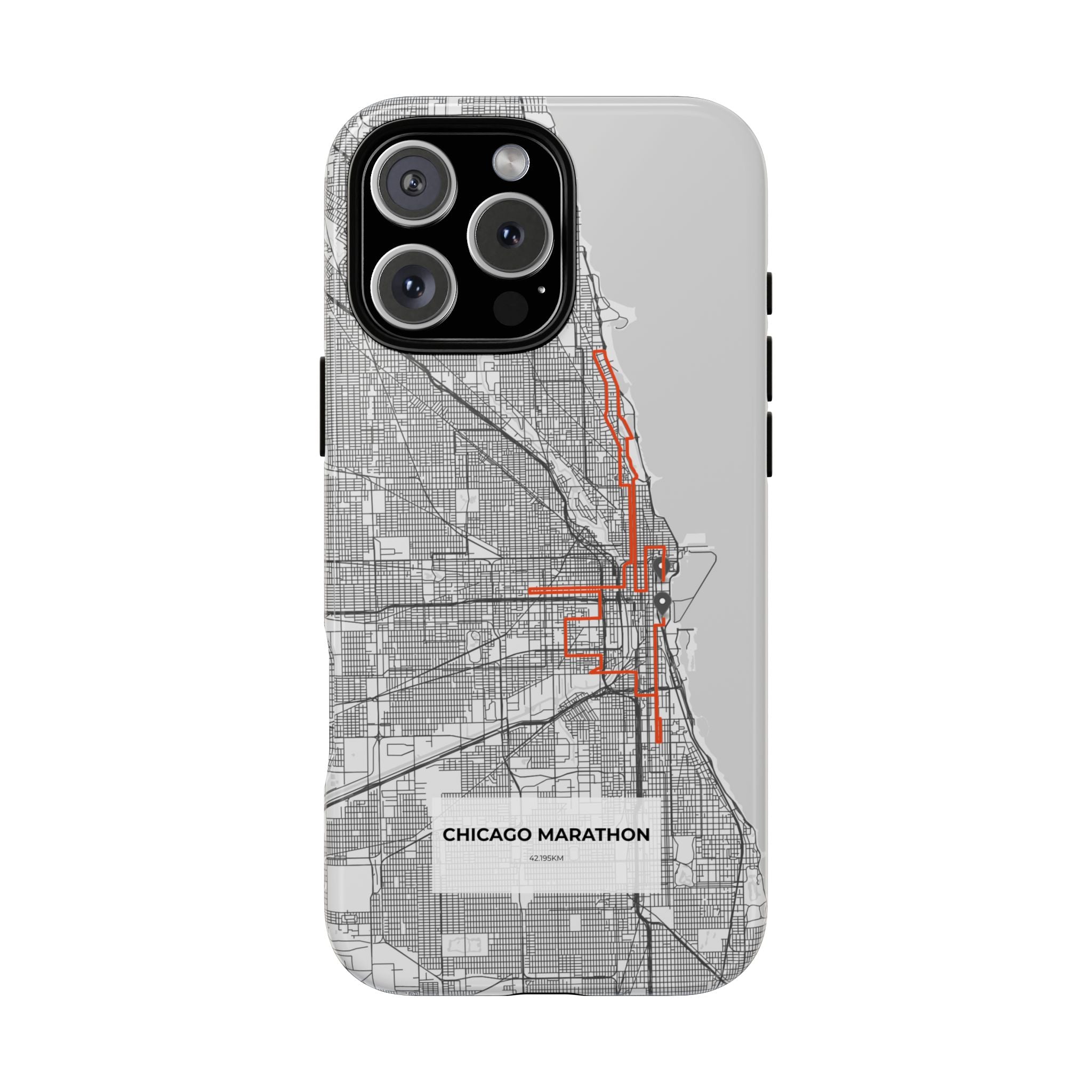Chicago Marathon Route Tough Phone Case