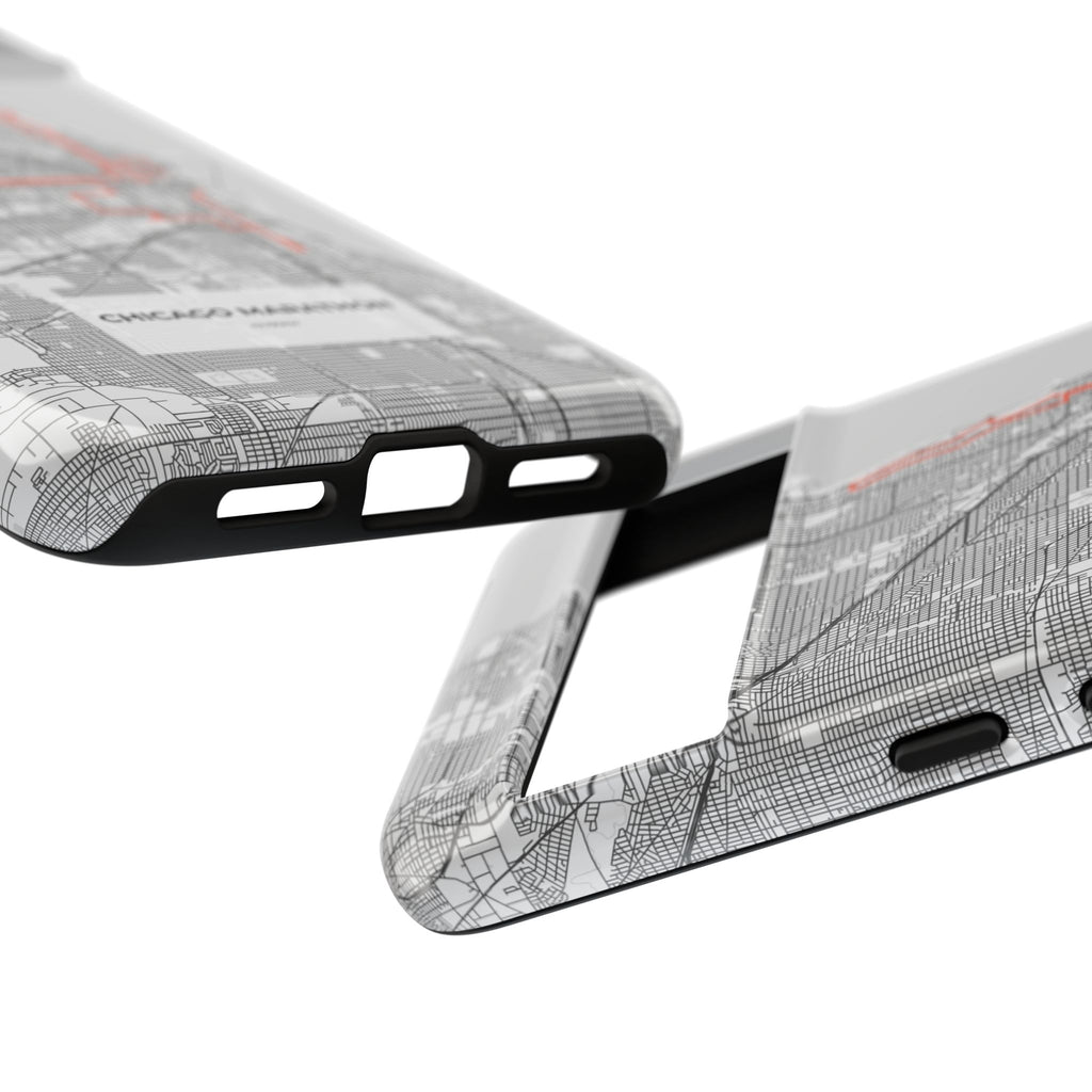 Chicago Marathon Route Tough Phone Case
