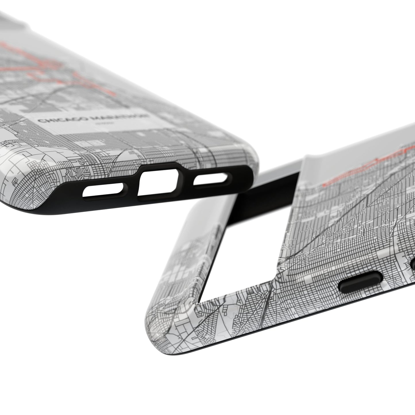Chicago Marathon Route Tough Phone Case