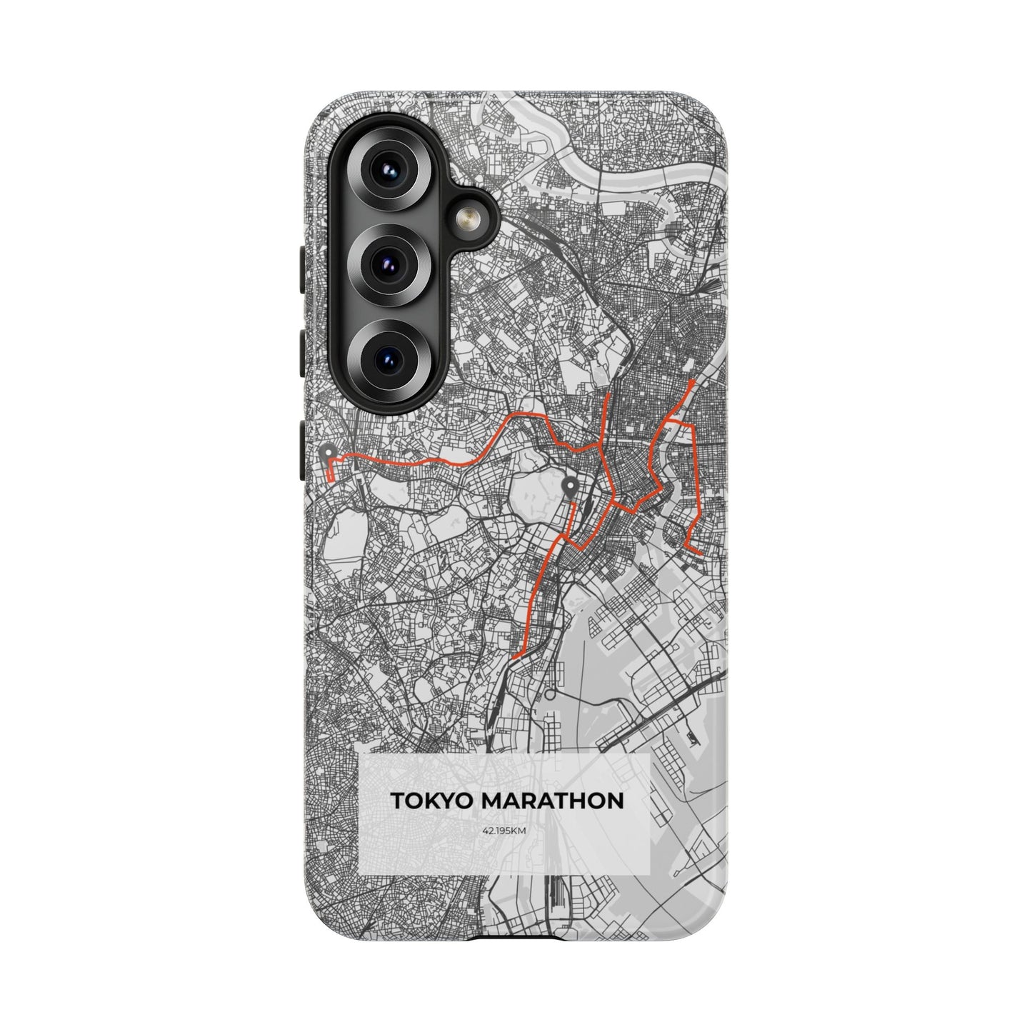 Tokyo Marathon Route Tough Phone Case