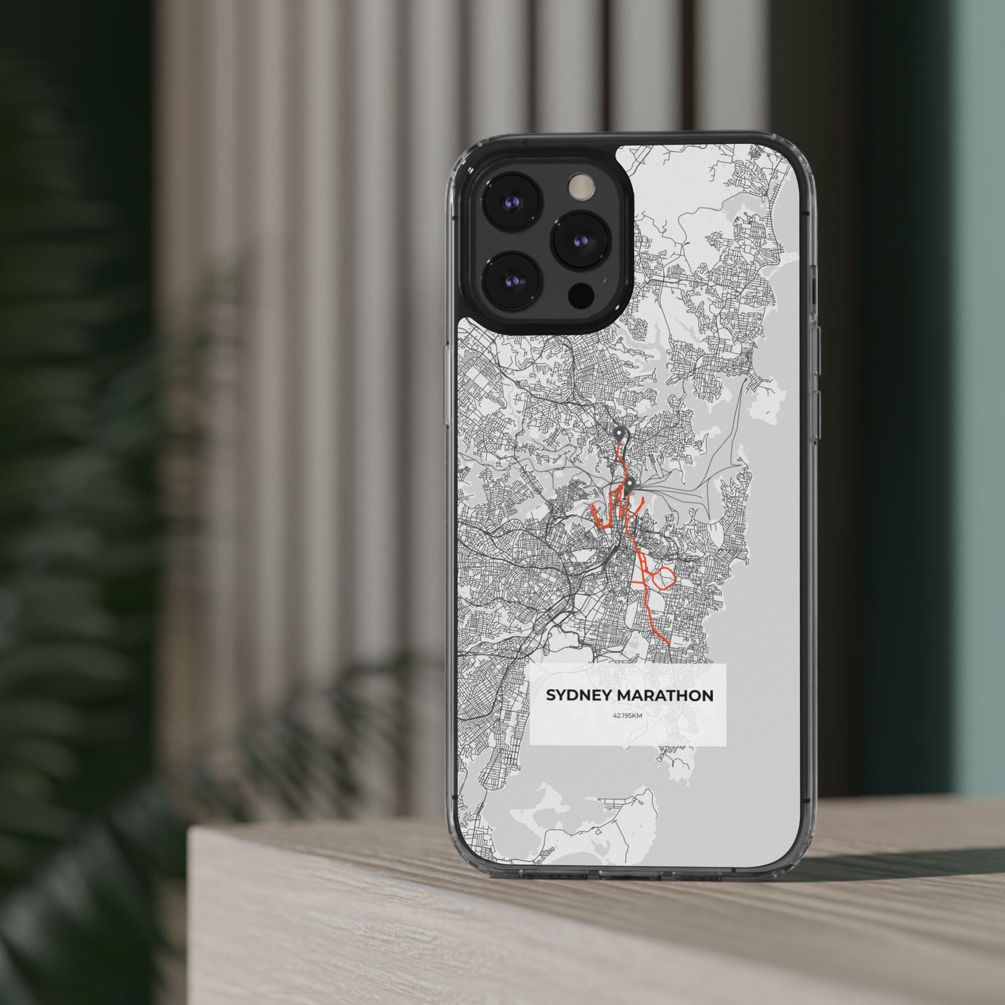 Sydney Marathon Route Clear Impact-Resistant Phone Case
