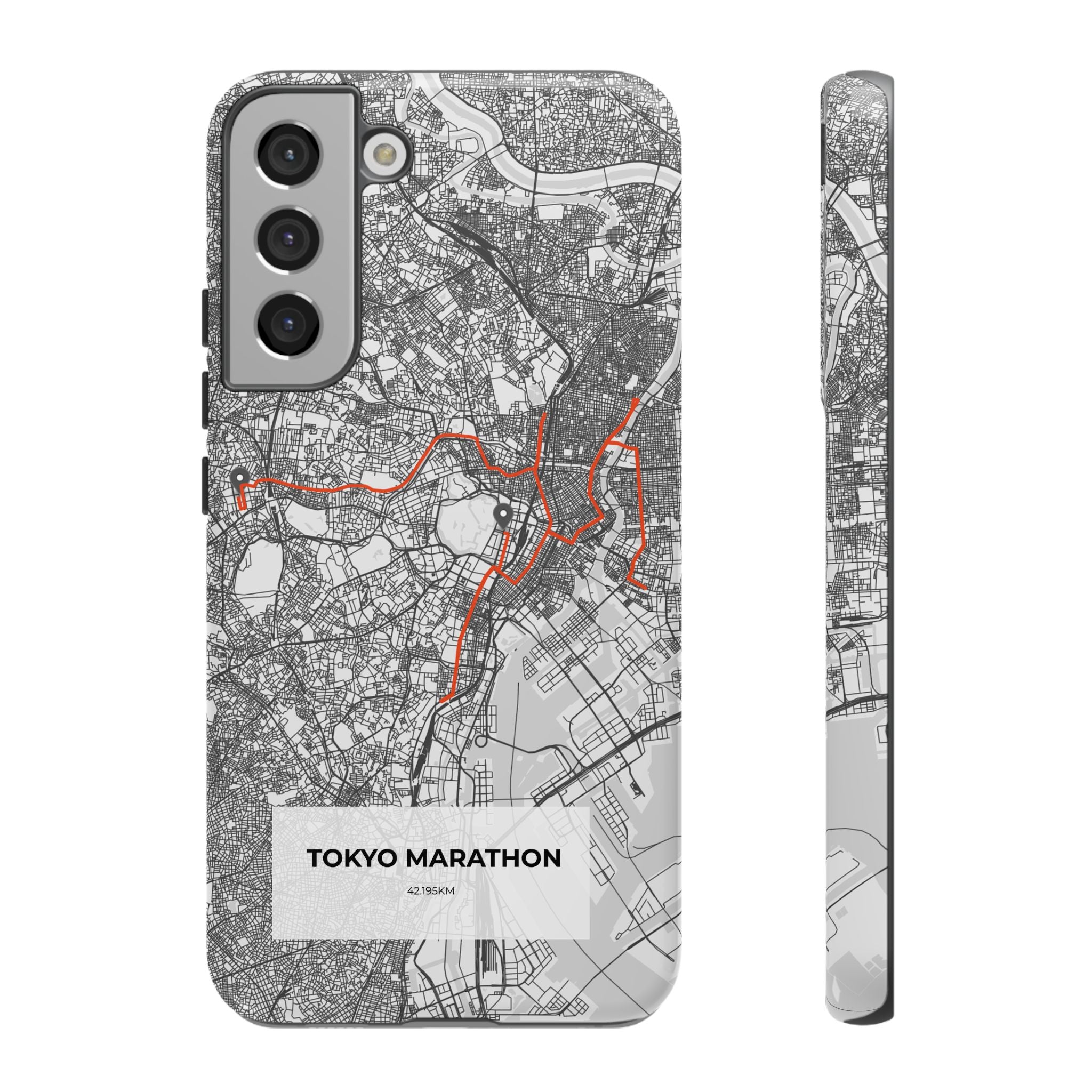 Tokyo Marathon Route Tough Phone Case