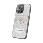 London Marathon Route Clear Impact-Resistant Phone Case