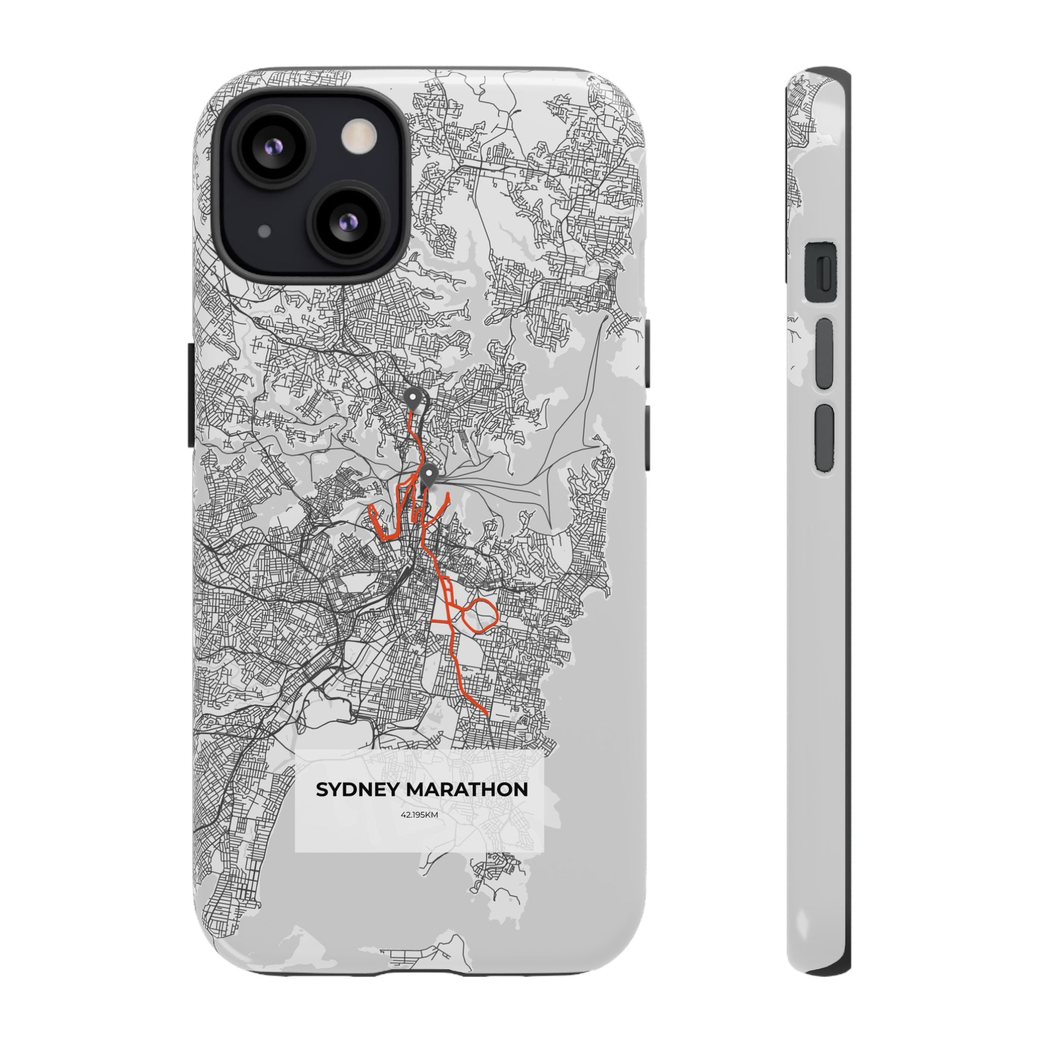 Sydney Marathon Route Tough Phone Case