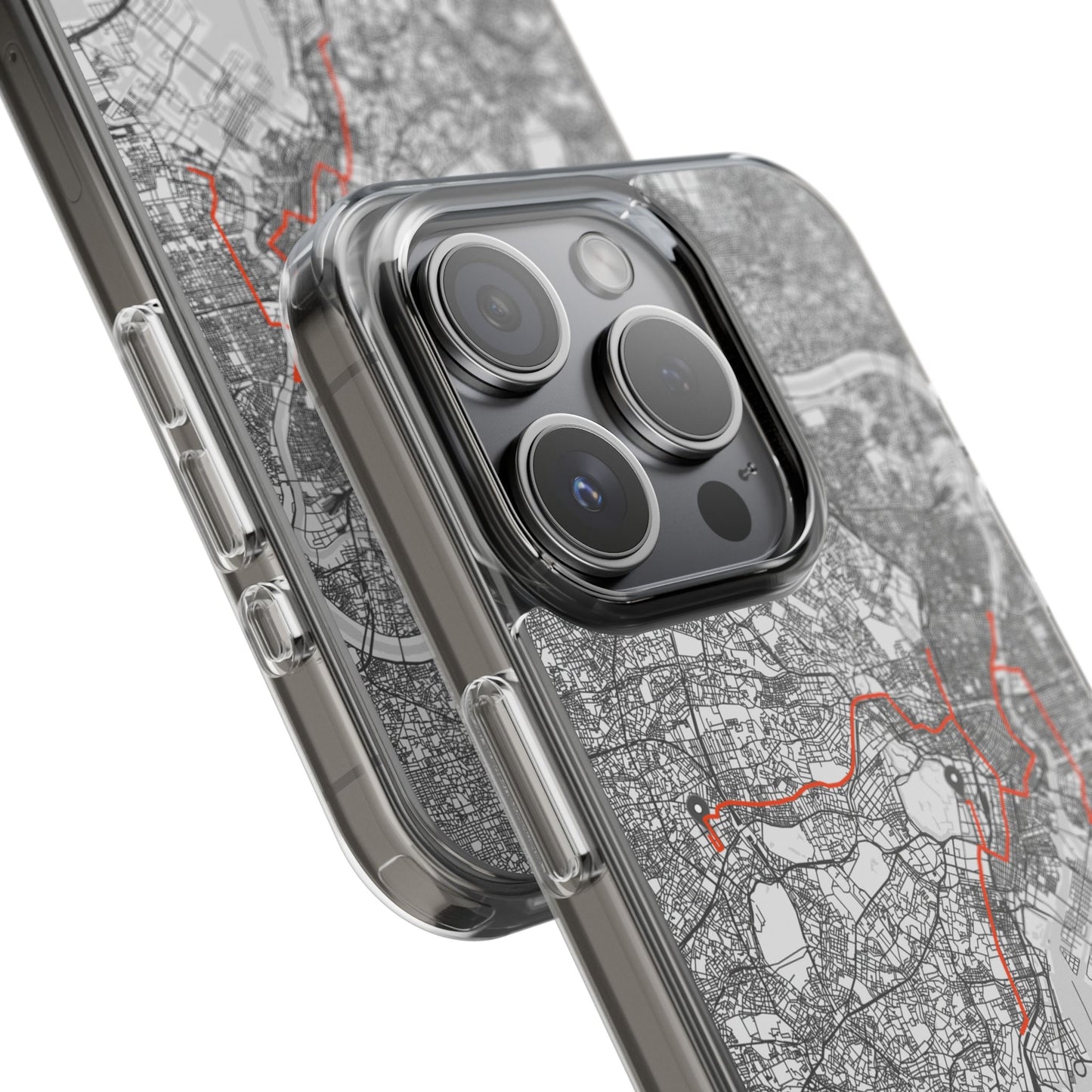 Tokyo Marathon Route Clear Impact-Resistant Phone Case