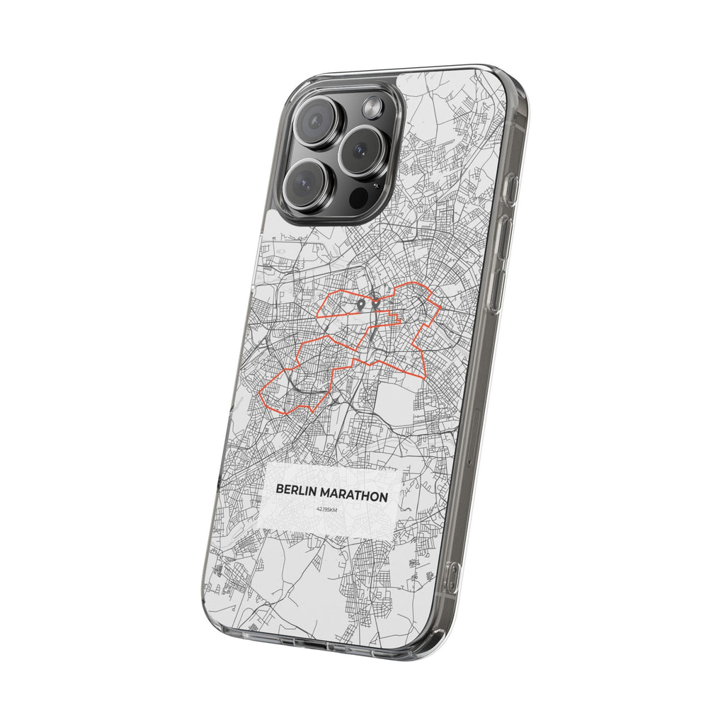 Berlin Marathon Route Clear Impact-Resistant Phone Case