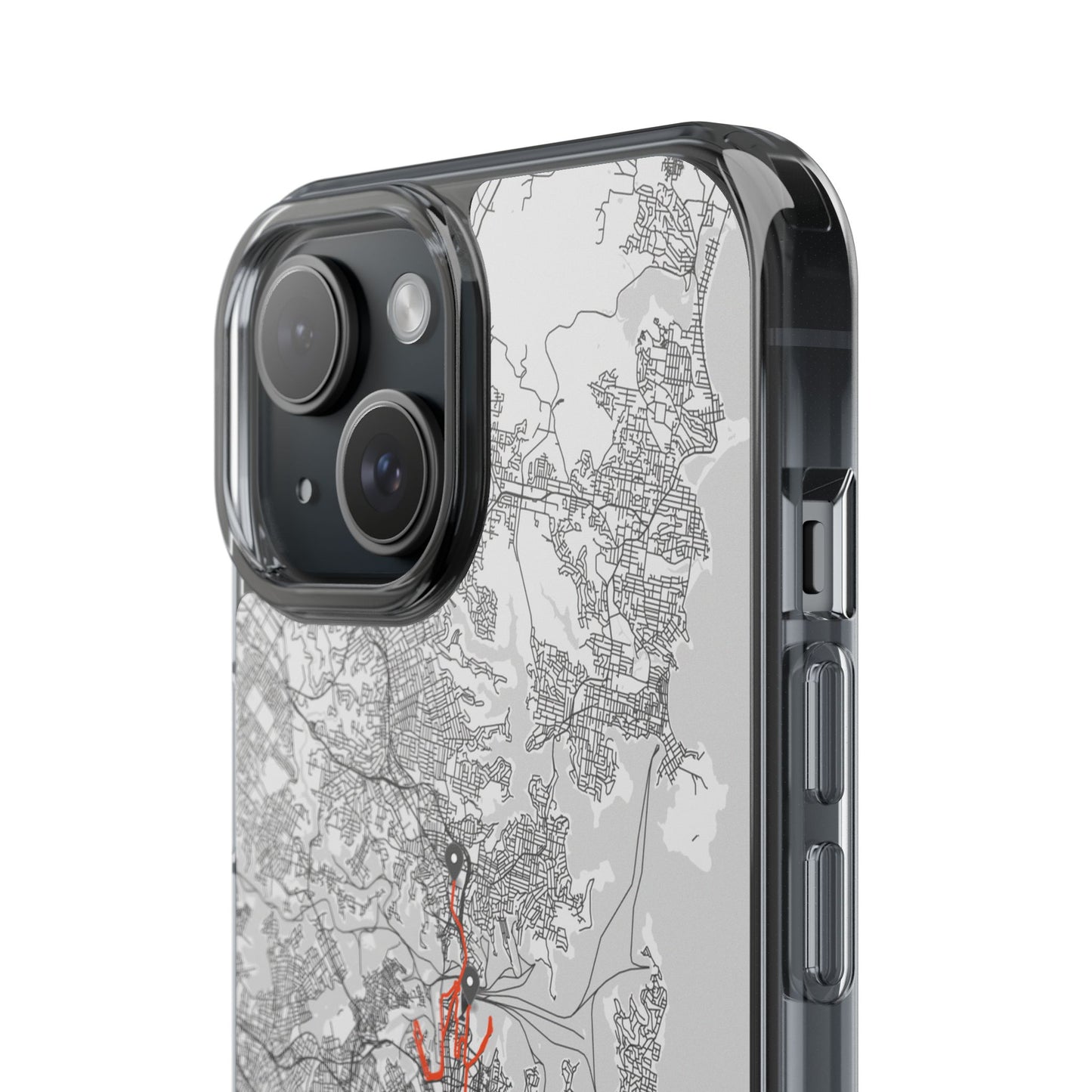 Sydney Marathon Route Clear Impact-Resistant Phone Case
