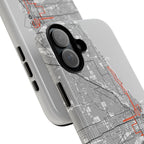 Chicago Marathon Route Tough Phone Case