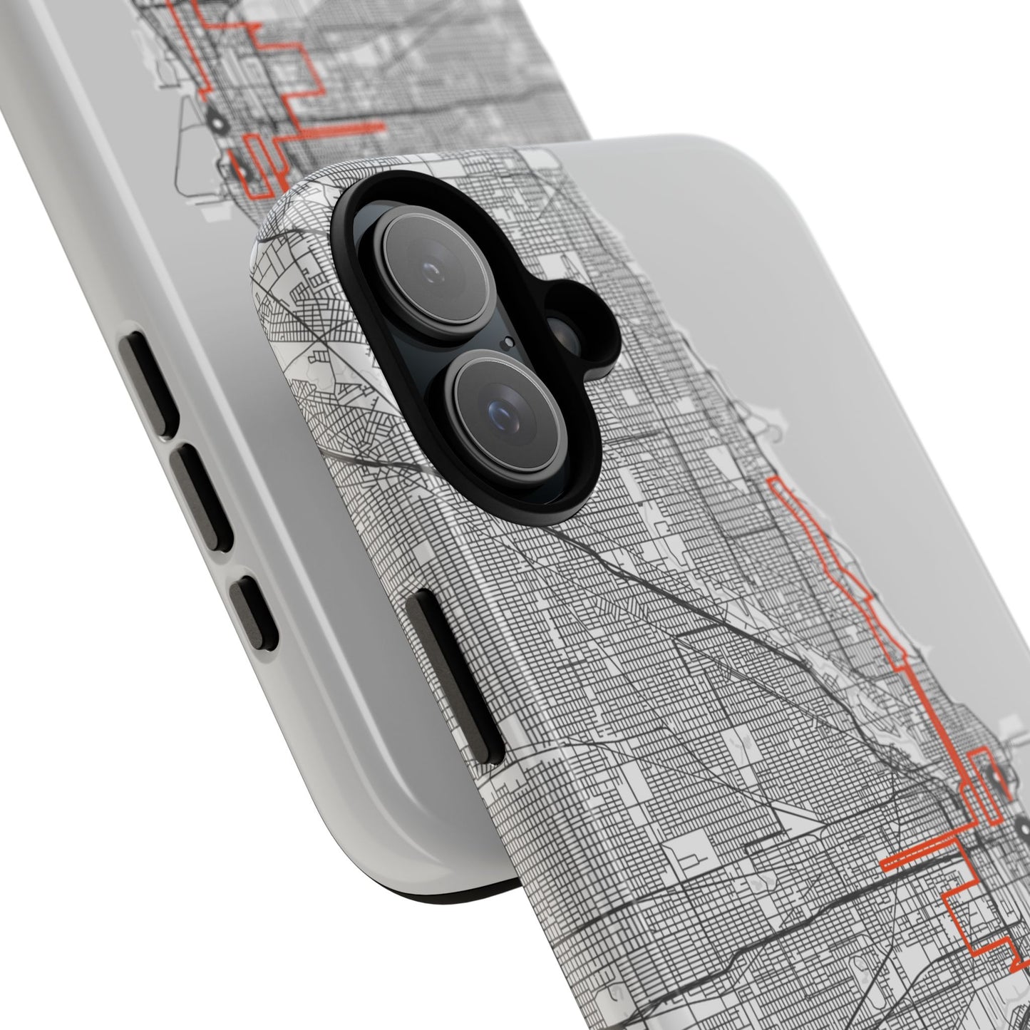 Chicago Marathon Route Tough Phone Case