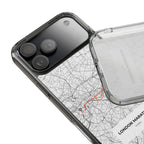 London Marathon Route Clear Impact-Resistant Phone Case