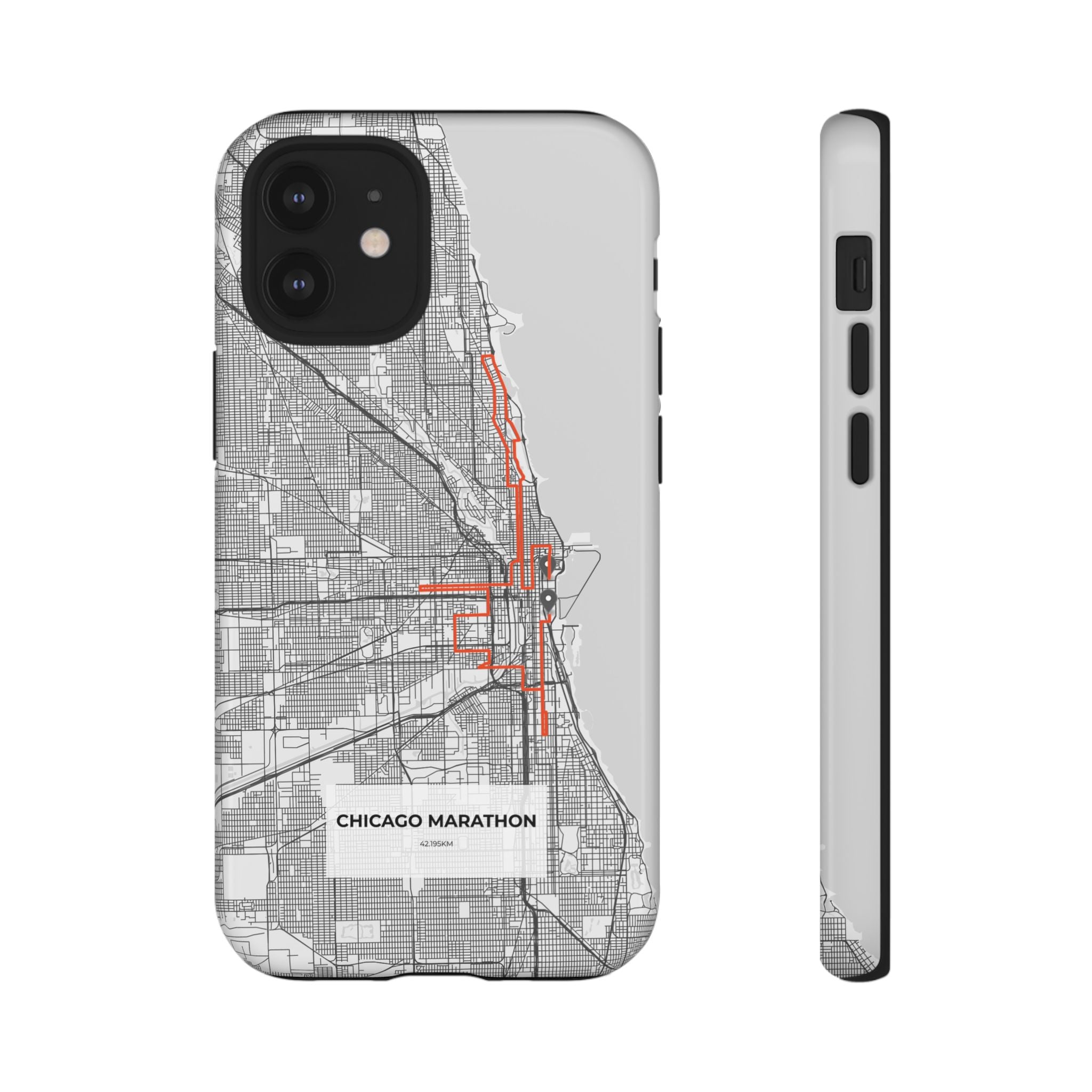 Chicago Marathon Route Tough Phone Case