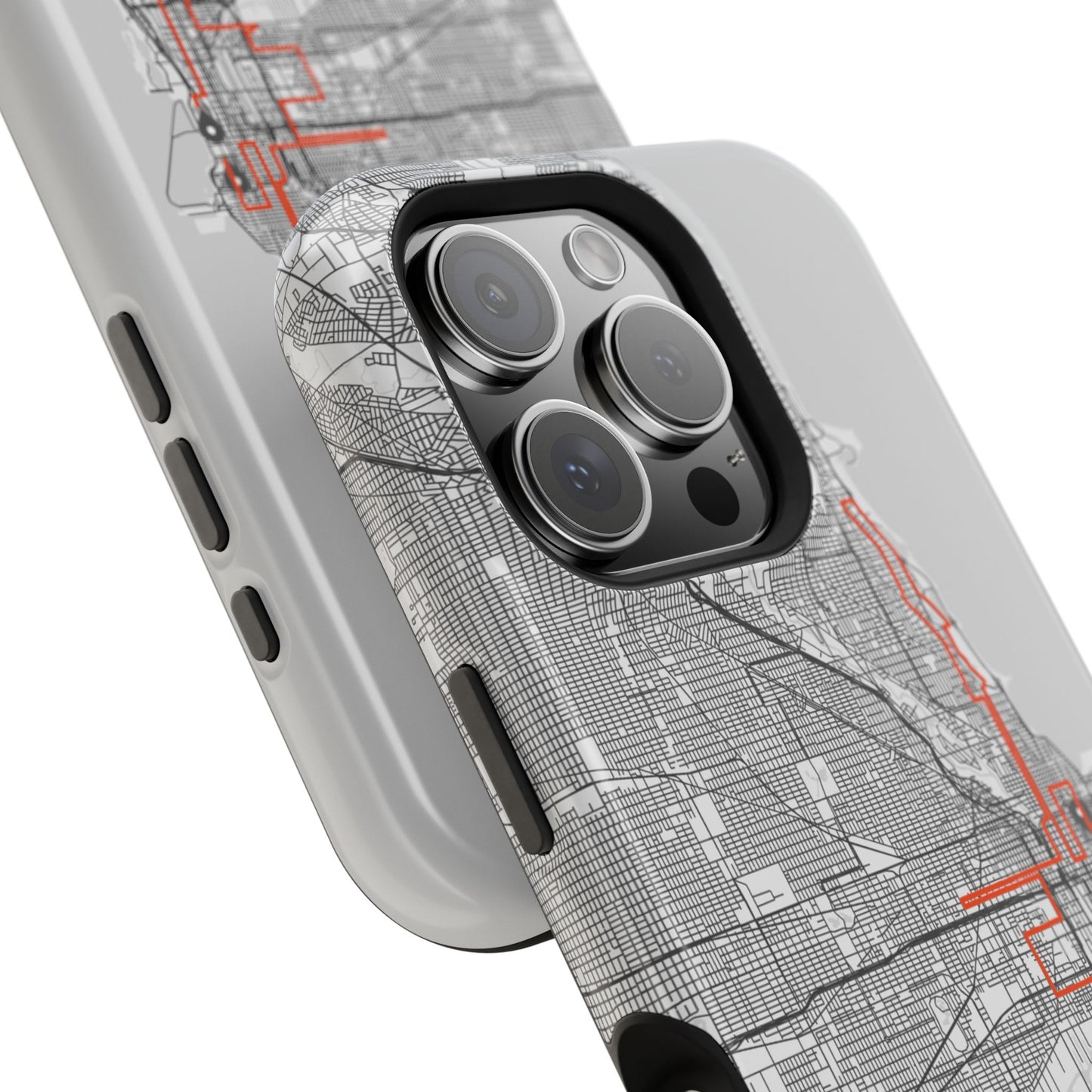 Chicago Marathon Route Magnetic Impact-Resistant Phone Case