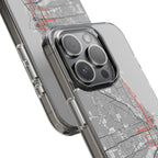 Chicago Marathon Route Clear Impact-Resistant Phone Case