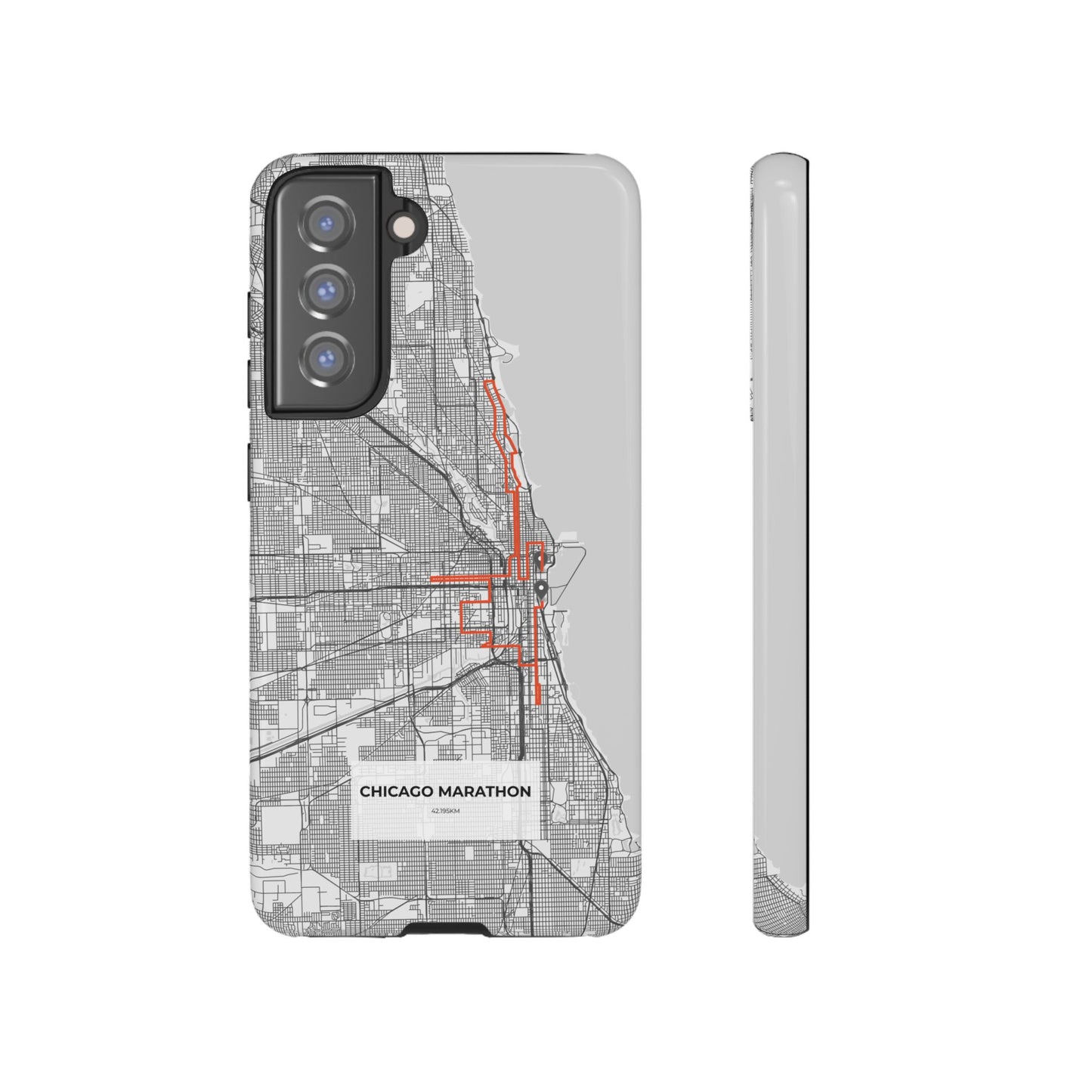 Chicago Marathon Route Tough Phone Case