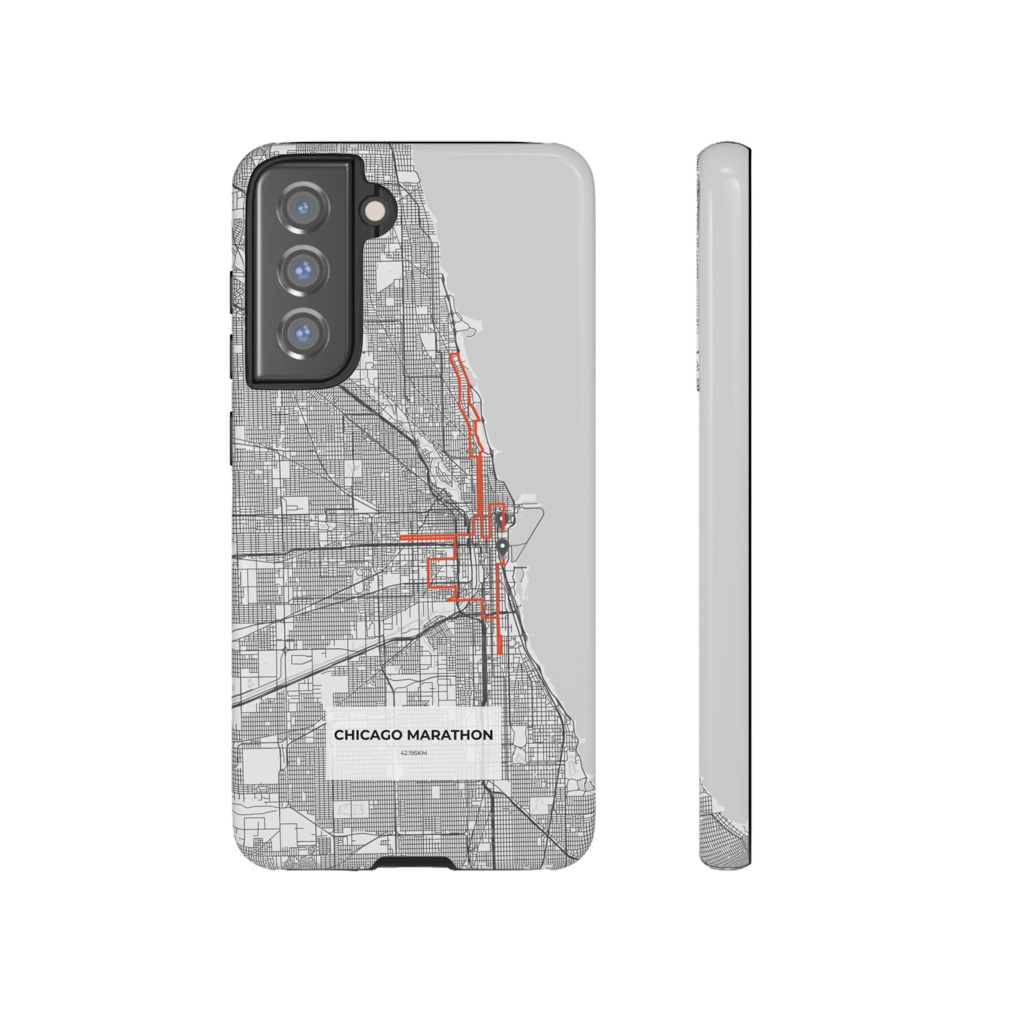 Chicago Marathon Route Tough Phone Case