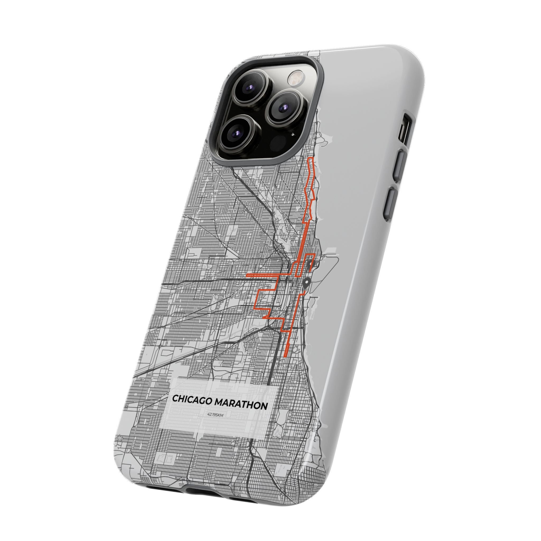 Chicago Marathon Route Tough Phone Case