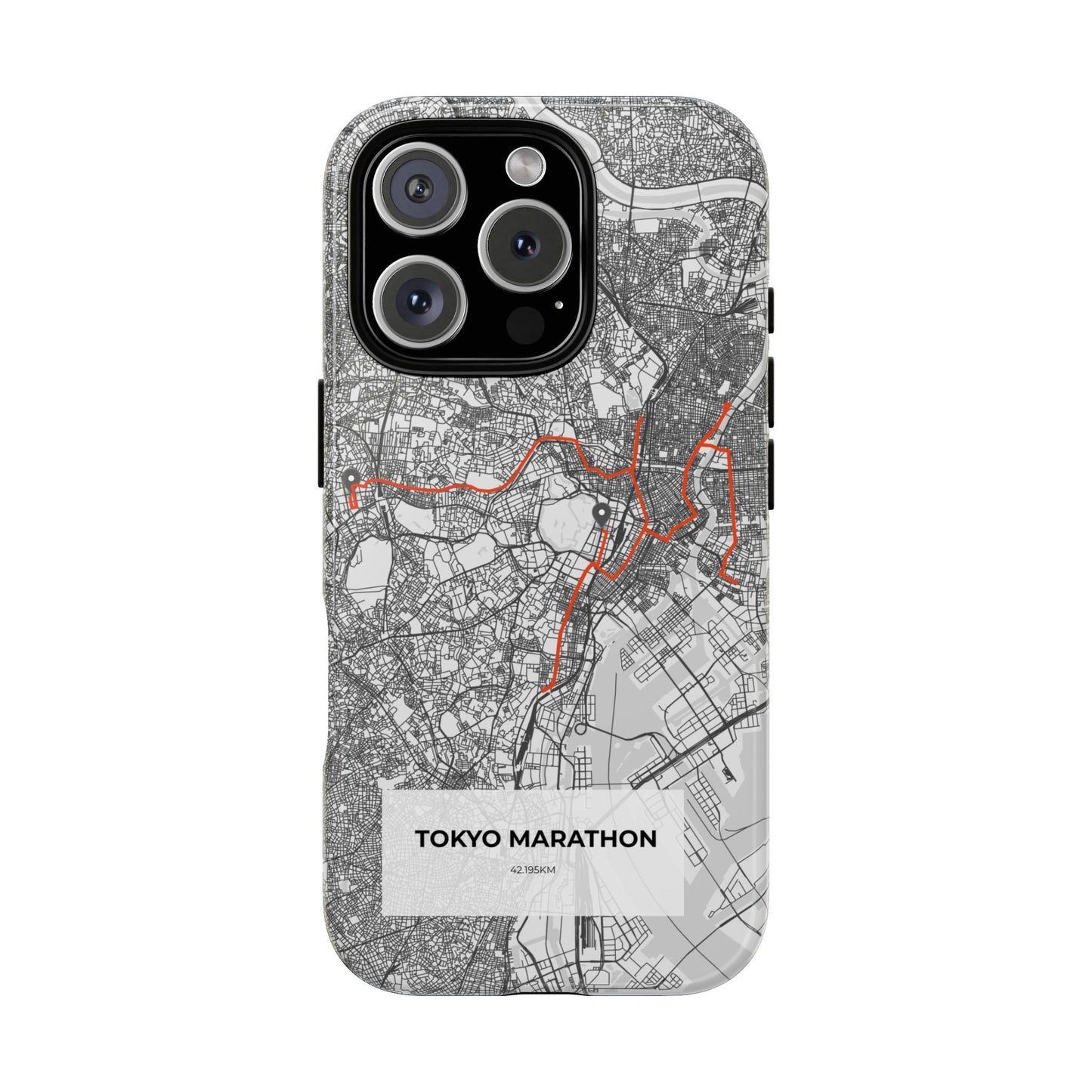 Tokyo Marathon Route Tough Phone Case