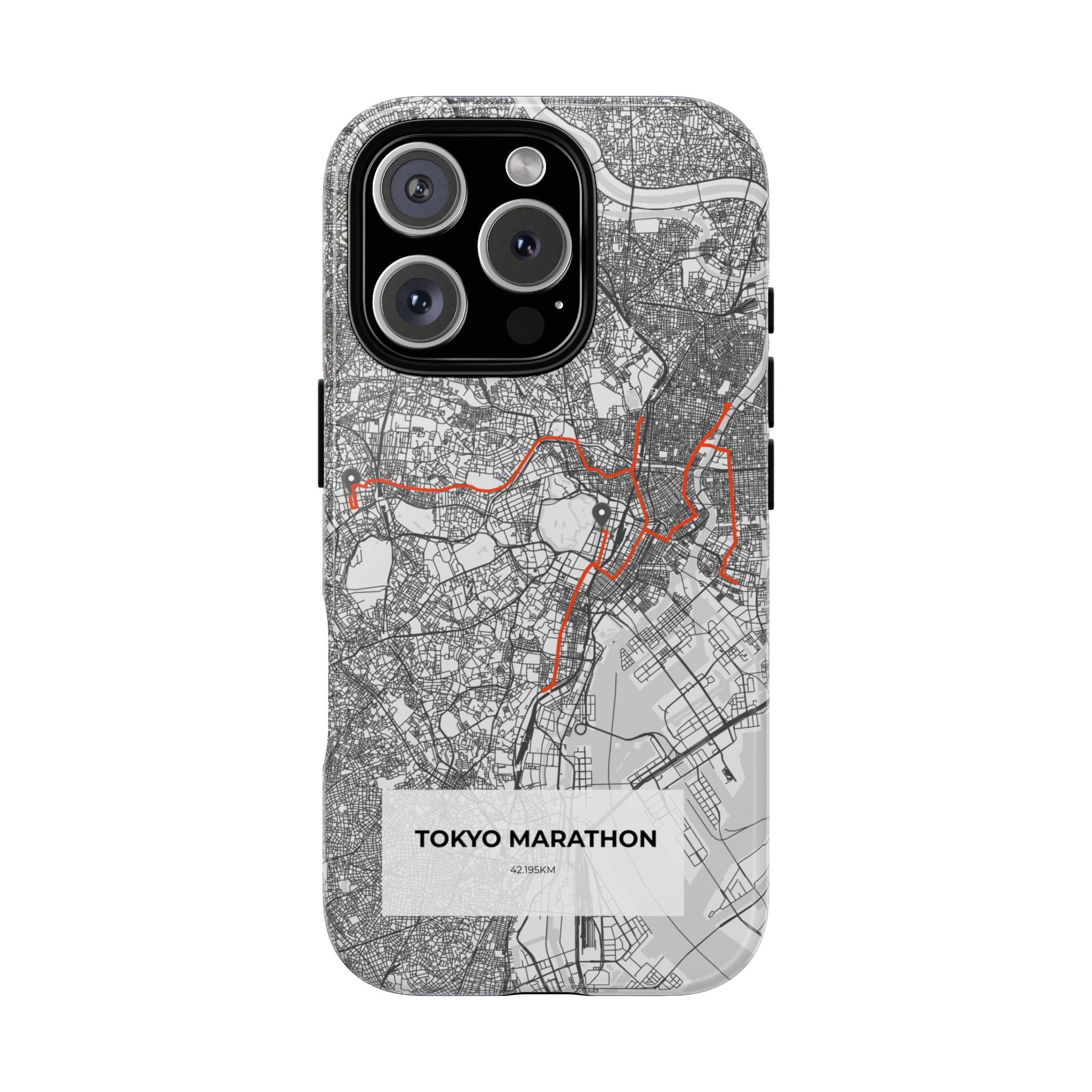 Tokyo Marathon Route Tough Phone Case