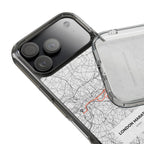 London Marathon Route Clear Impact-Resistant Phone Case