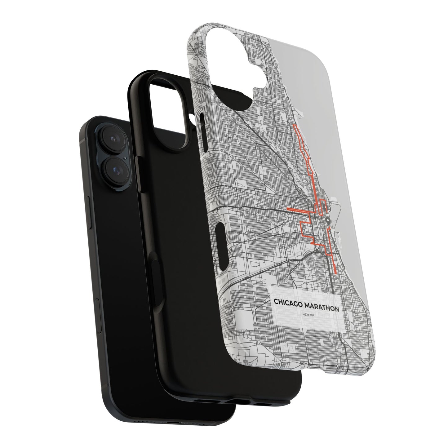 Chicago Marathon Route Tough Phone Case