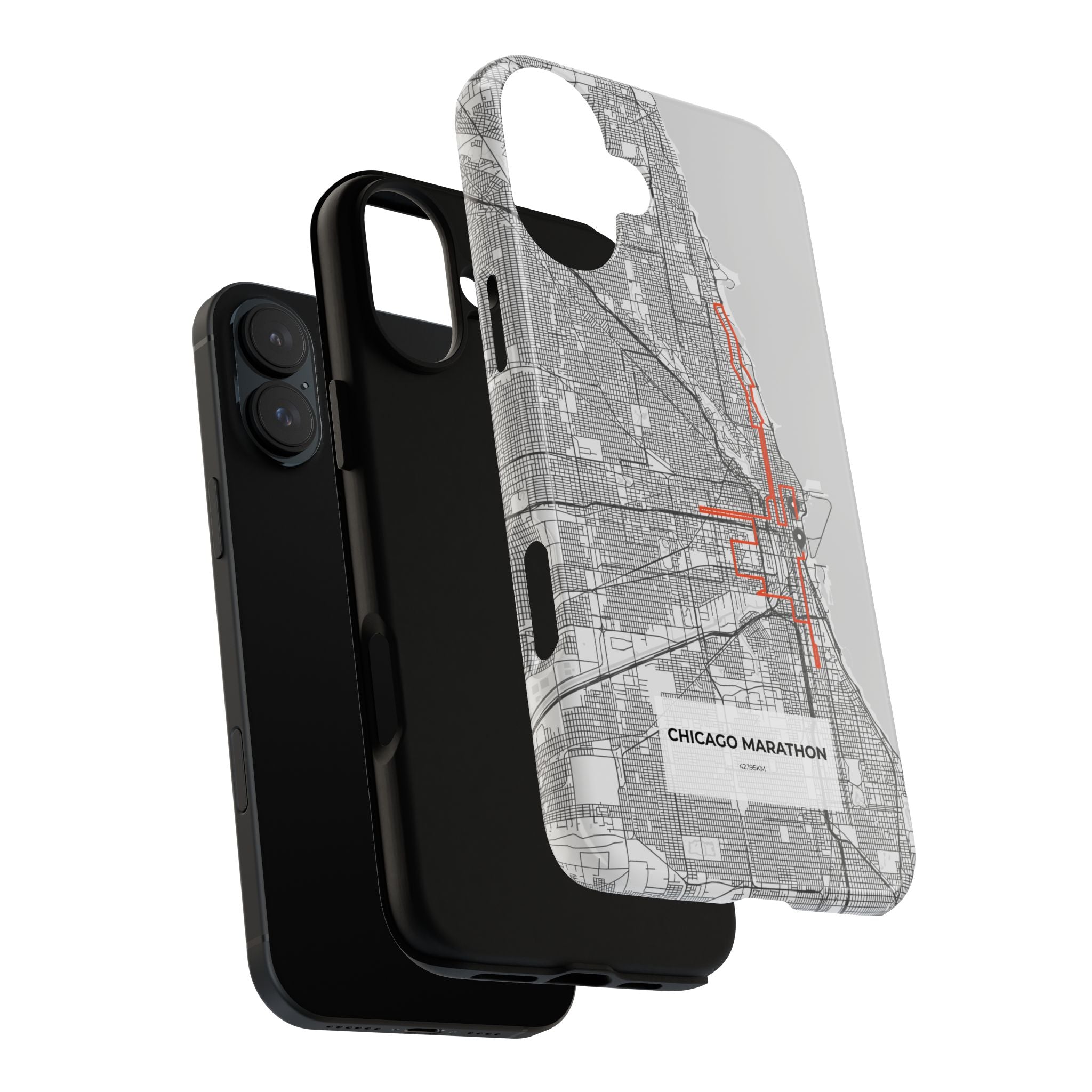 Chicago Marathon Route Tough Phone Case