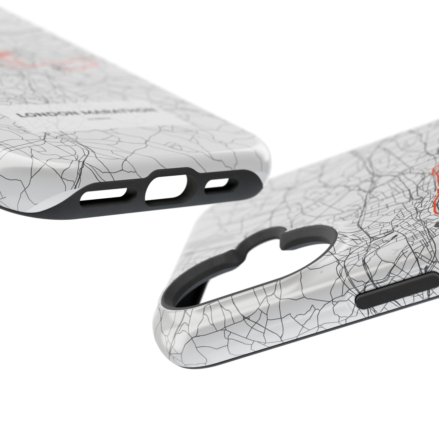 London Marathon Route Magnetic Impact-Resistant Phone Case
