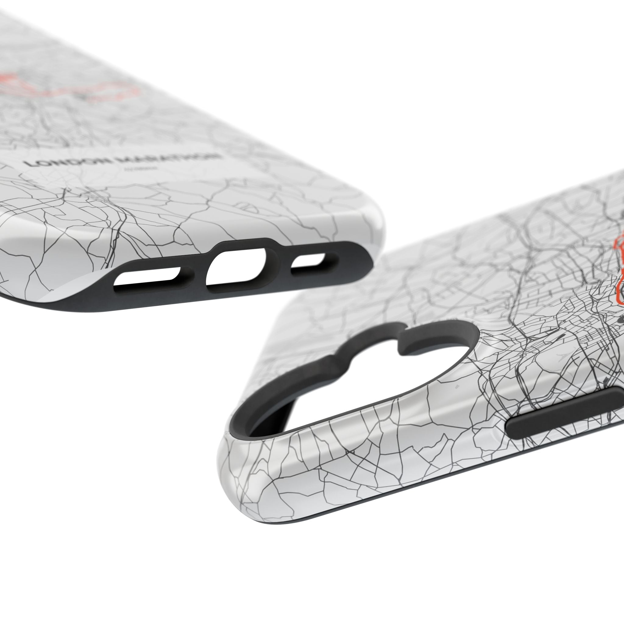 London Marathon Route Magnetic Impact-Resistant Phone Case