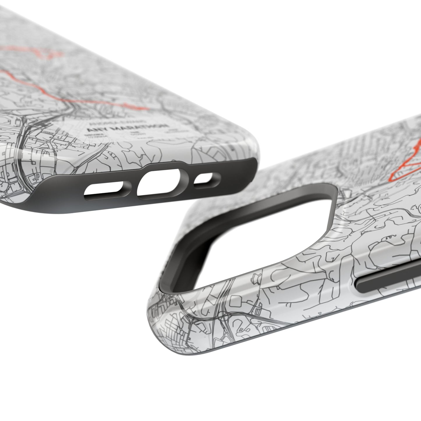 Customized Marathon Route Magnetic Impact-Resistant Phone Case